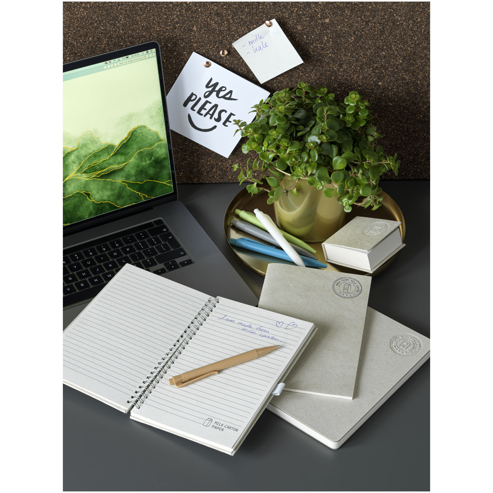 Carnet, à partir de briques de lait recyclées, Dairy Dream format A5