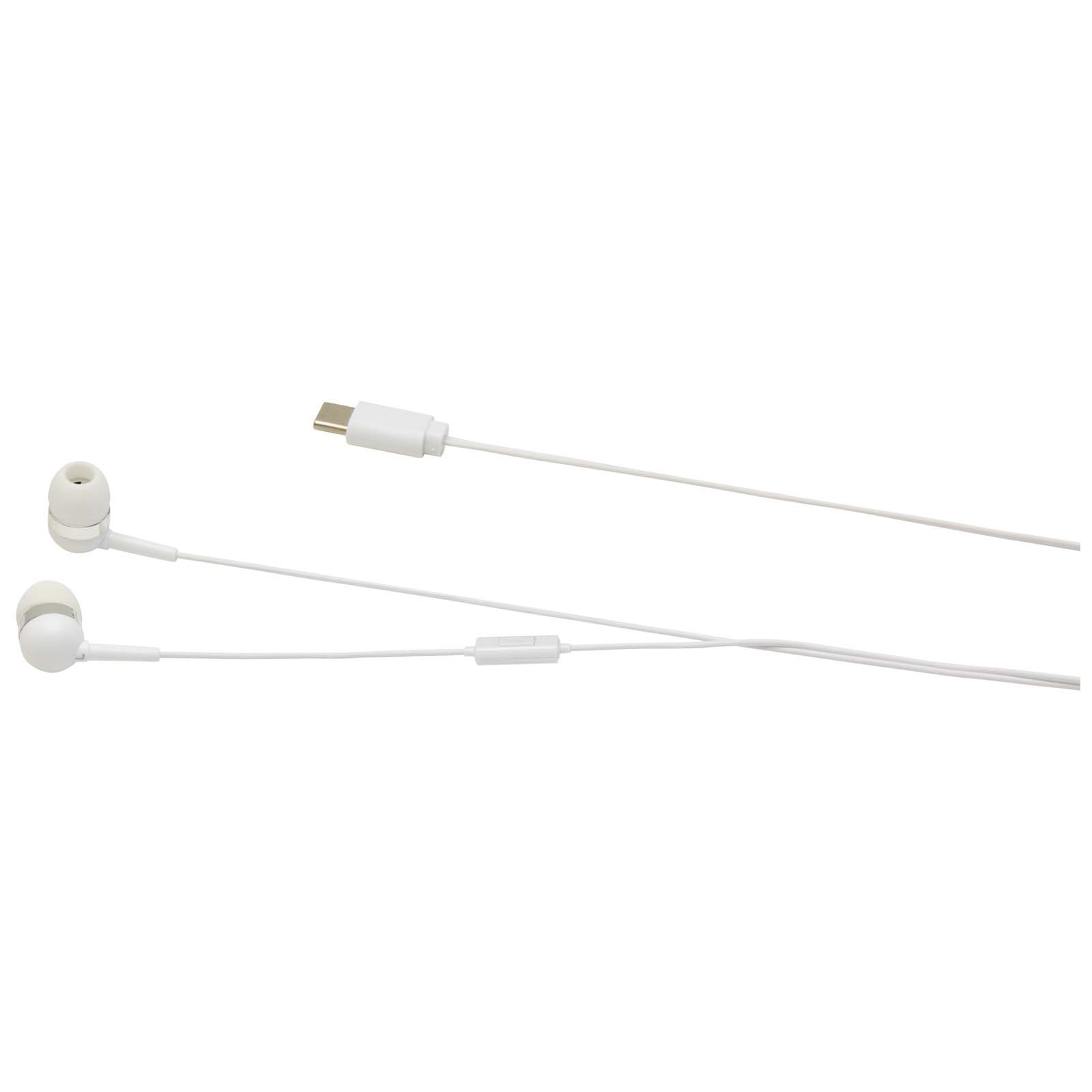 Casque filaire type C Baekdu avec boîte de rangement en plastique recyclé