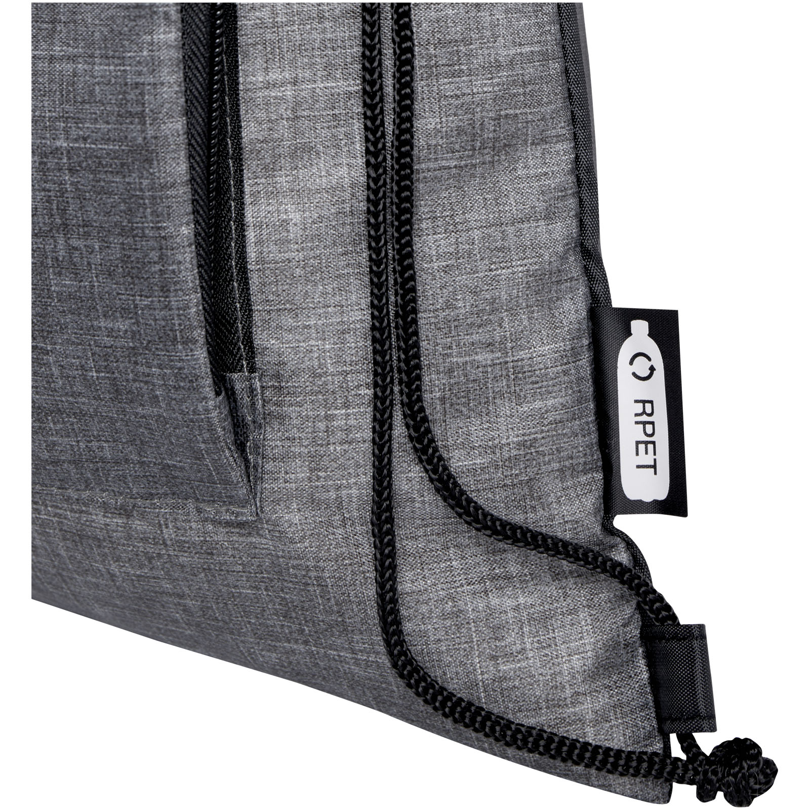Sac pliable 7 L recyclé avec cordon de serrage Ash