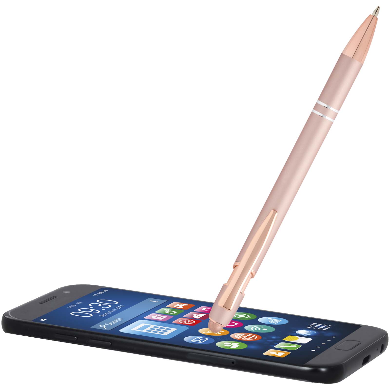 Stylo bille Nanna avec finition or rose
