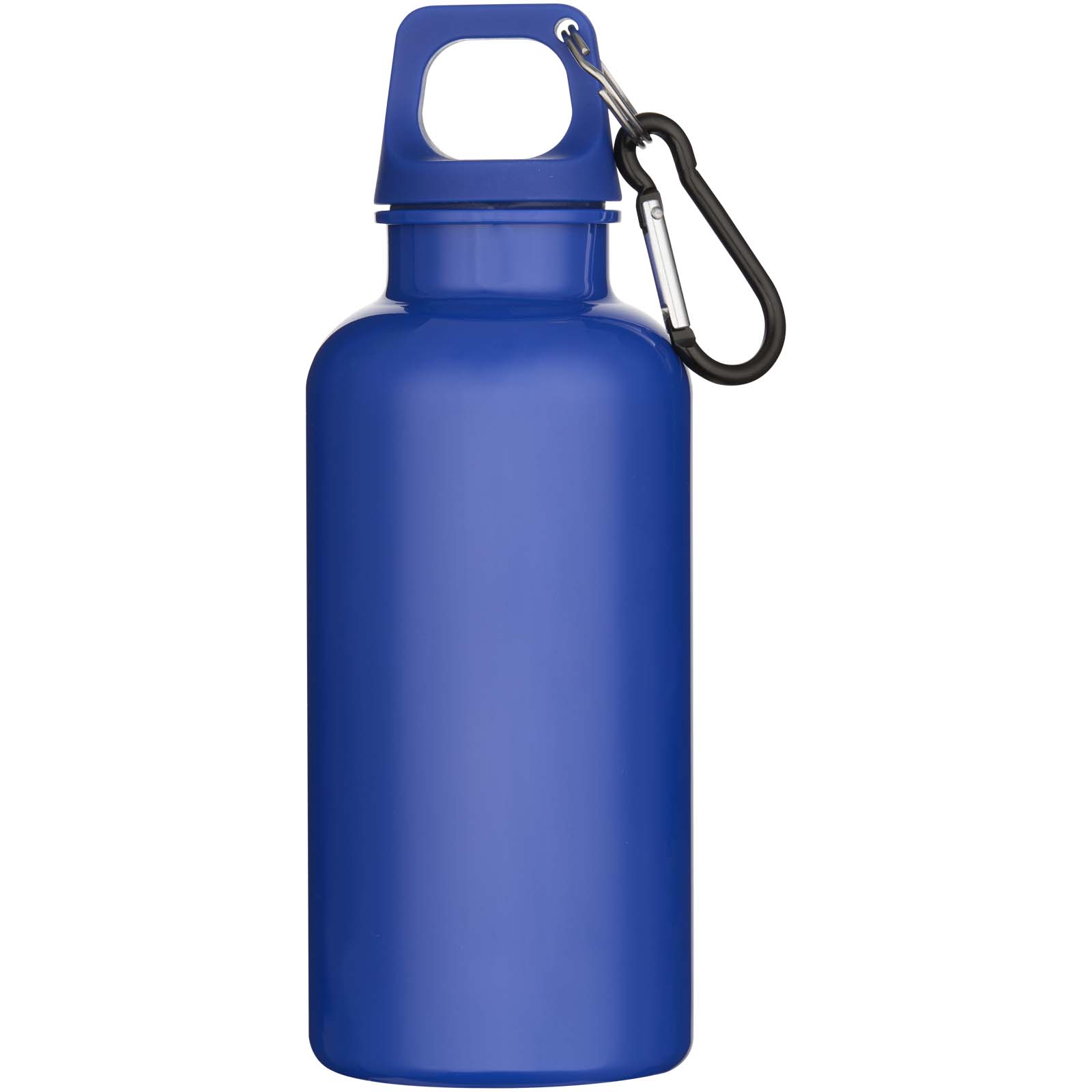 Bouteille d’eau Oregon de 400 ml en plastique recyclé uni certifié RCS avec mousqueton
