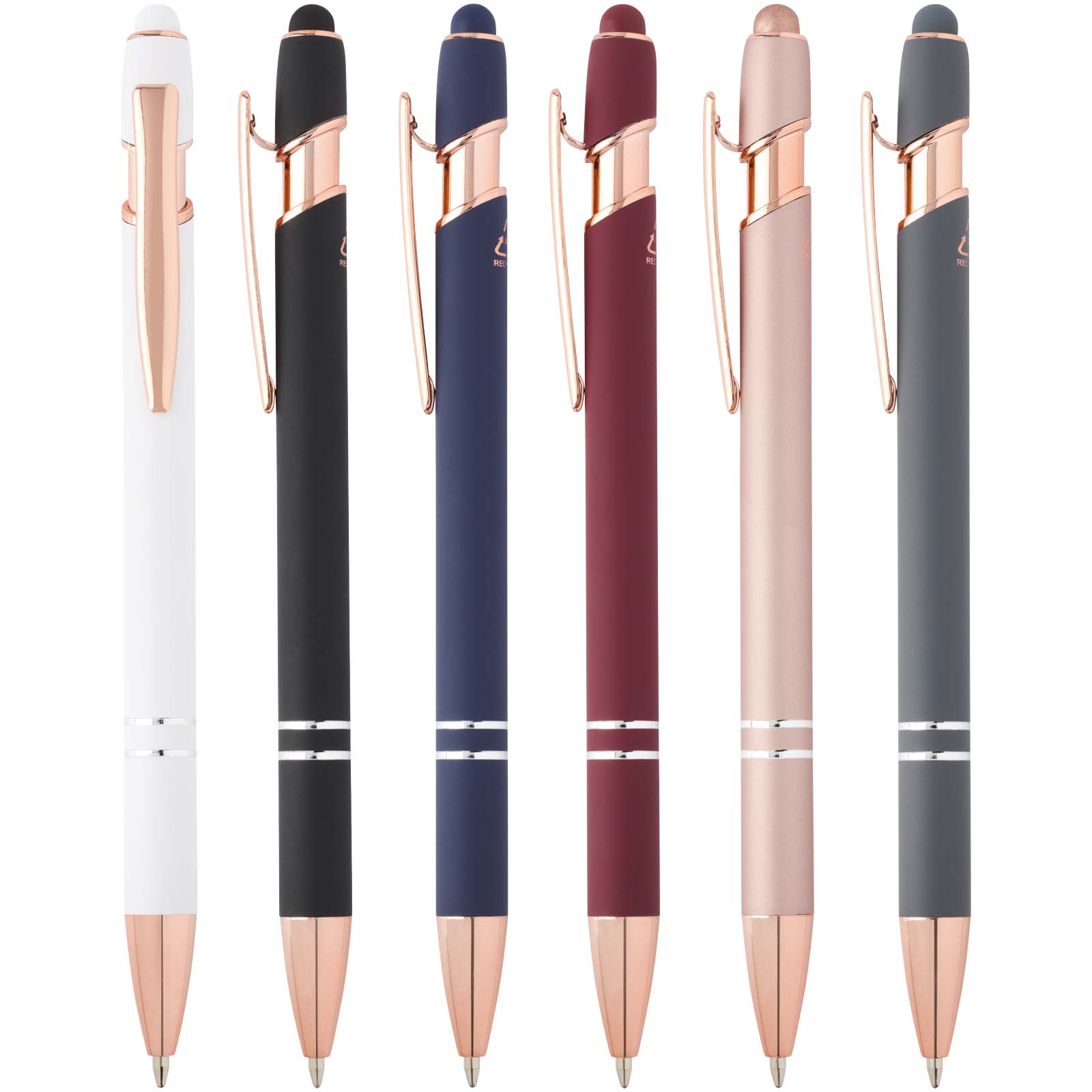 Stylo bille Nanna avec finition or rose