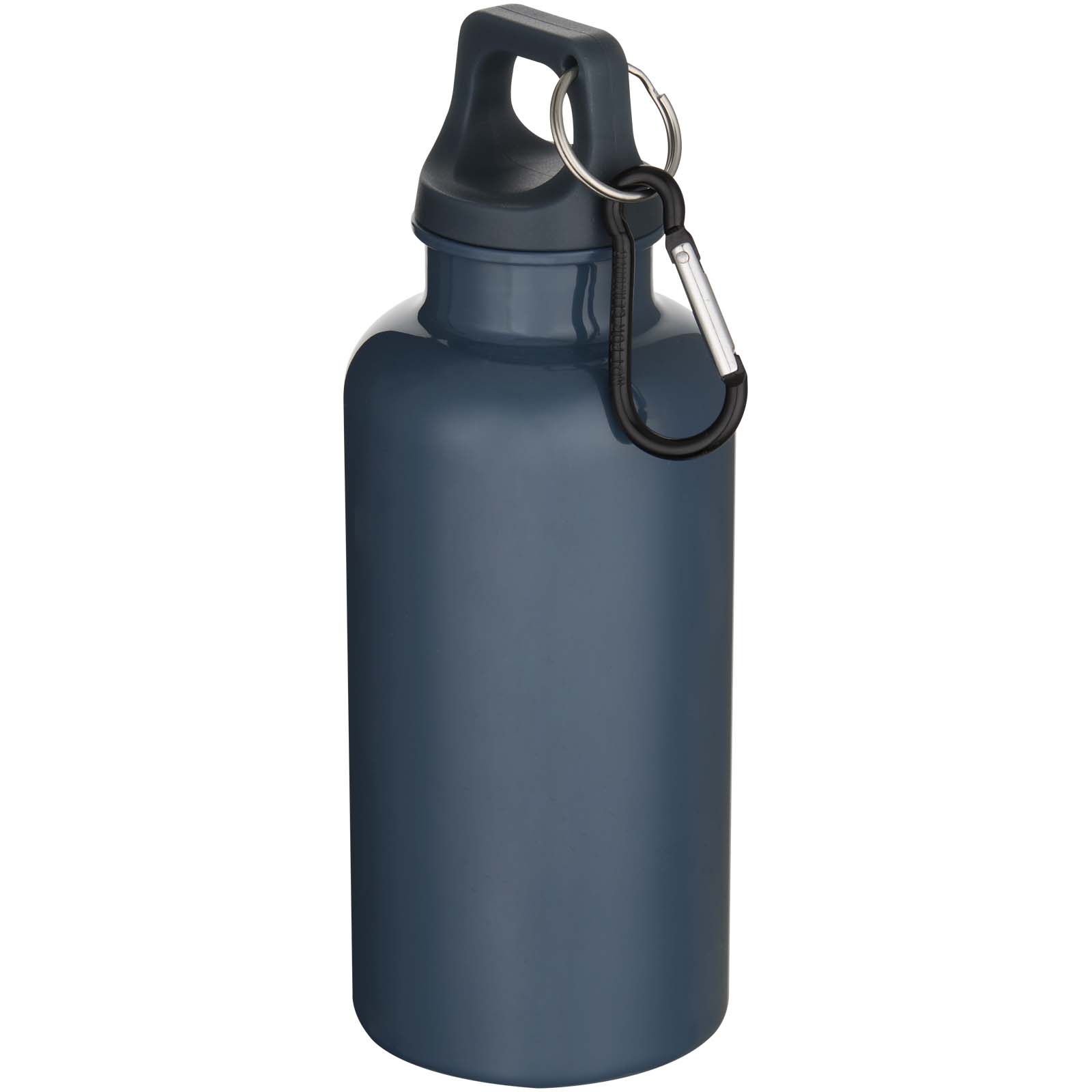 Bouteille d’eau Oregon de 400 ml en plastique recyclé uni certifié RCS avec mousqueton