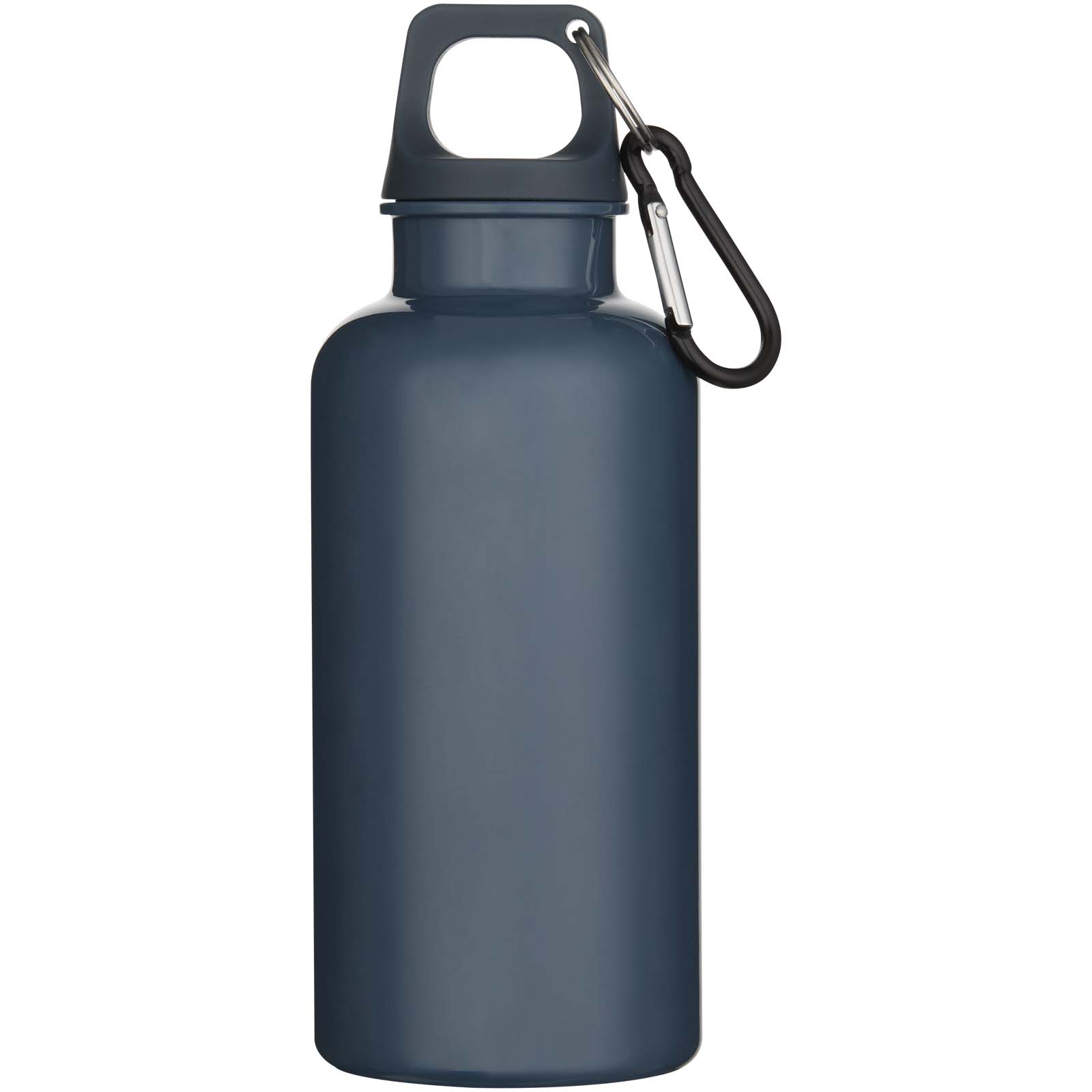 Bouteille d’eau Oregon de 400 ml en plastique recyclé uni certifié RCS avec mousqueton