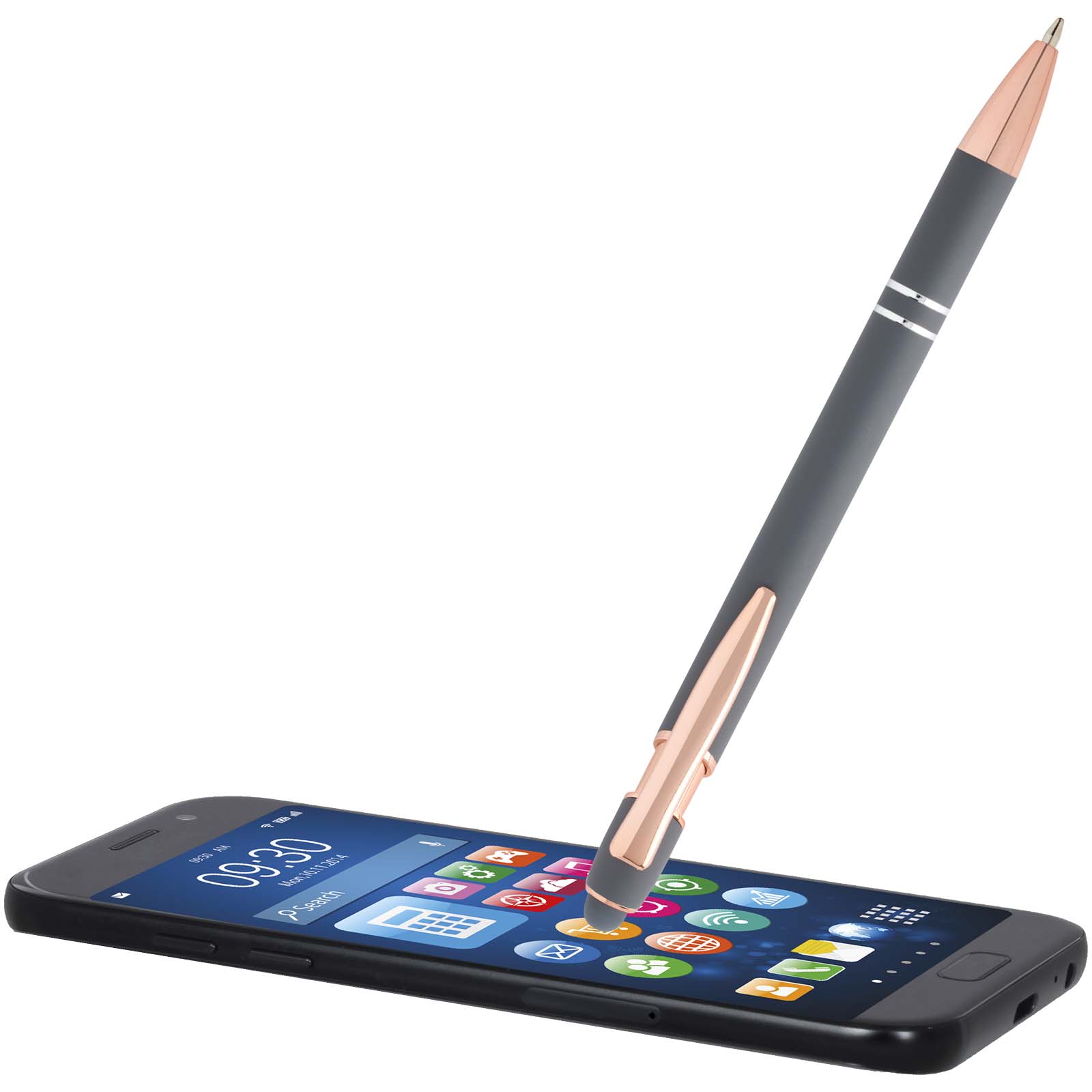 Stylo bille Nanna avec finition or rose