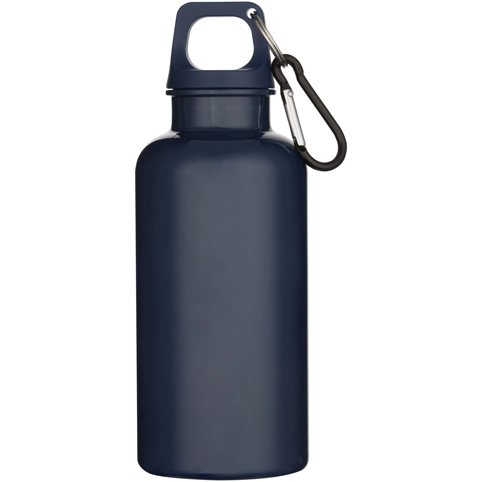 Bouteille d’eau Oregon de 400 ml en plastique recyclé uni certifié RCS avec mousqueton