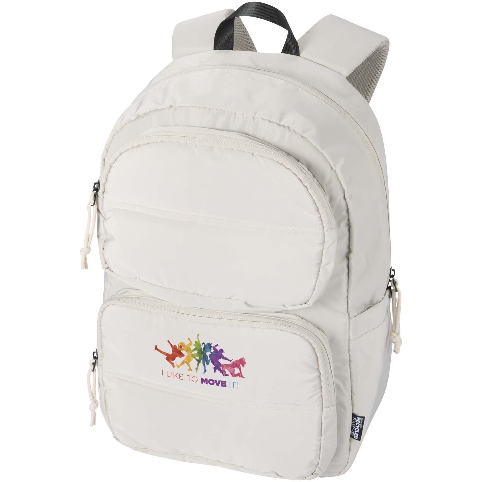 Sac à dos pour ordinateur portable Puffer de 15,6" recyclé et certifié GRS, de15 L