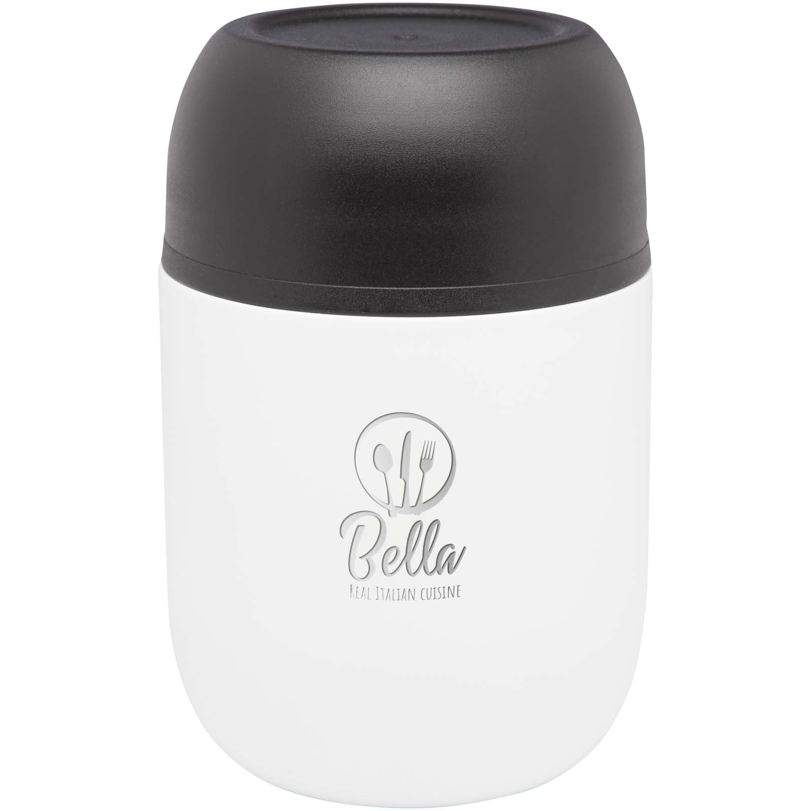 Seasons Boîte-repas Supo en acier inoxydable recyclé à double paroi de 480 ml avec cuillère pliable