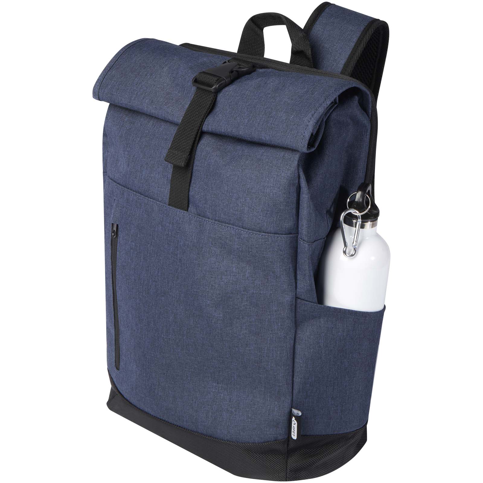 Sac à dos Libra recyclé GRS avec rabat enroulable pour ordinateur portable de 15,6" 12L
