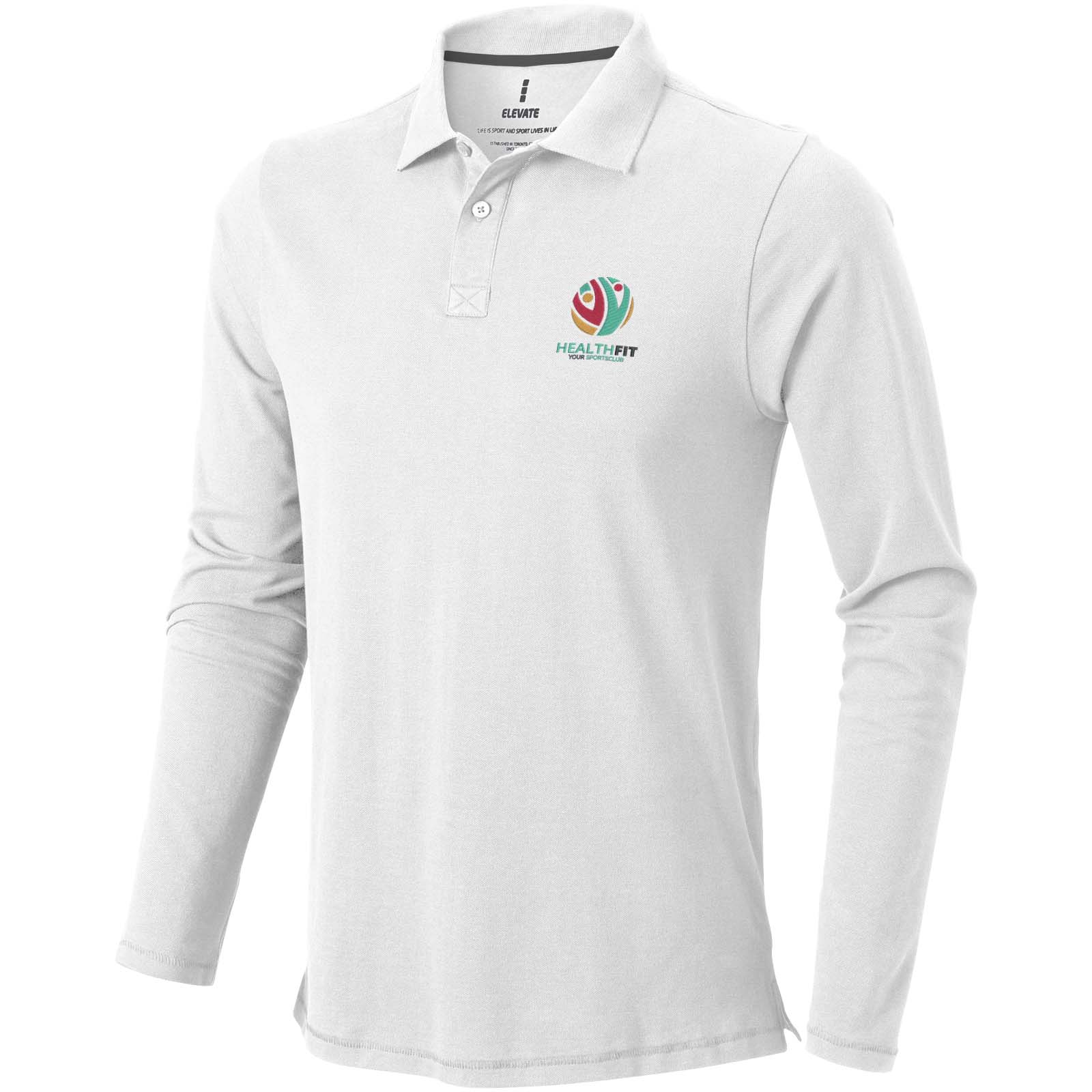 Elevate Polo manches longues homme de 180 g/m² Calgary