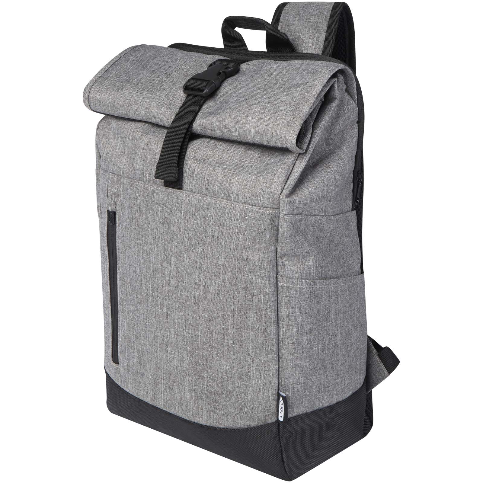 Sac à dos Libra recyclé GRS avec rabat enroulable pour ordinateur portable de 15,6" 12L