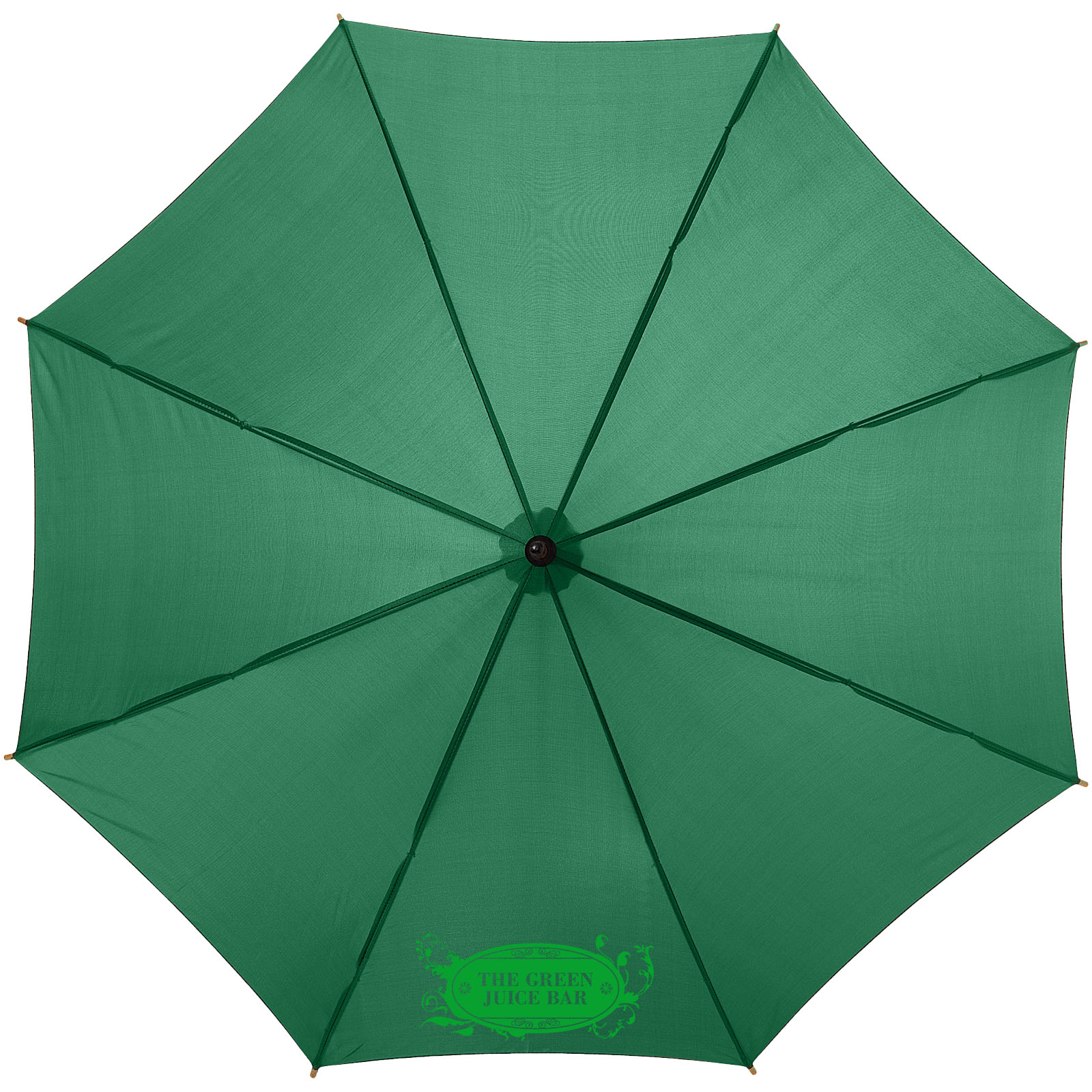 Parapluie 23" à ouverture automatique, poignée et mât en bois