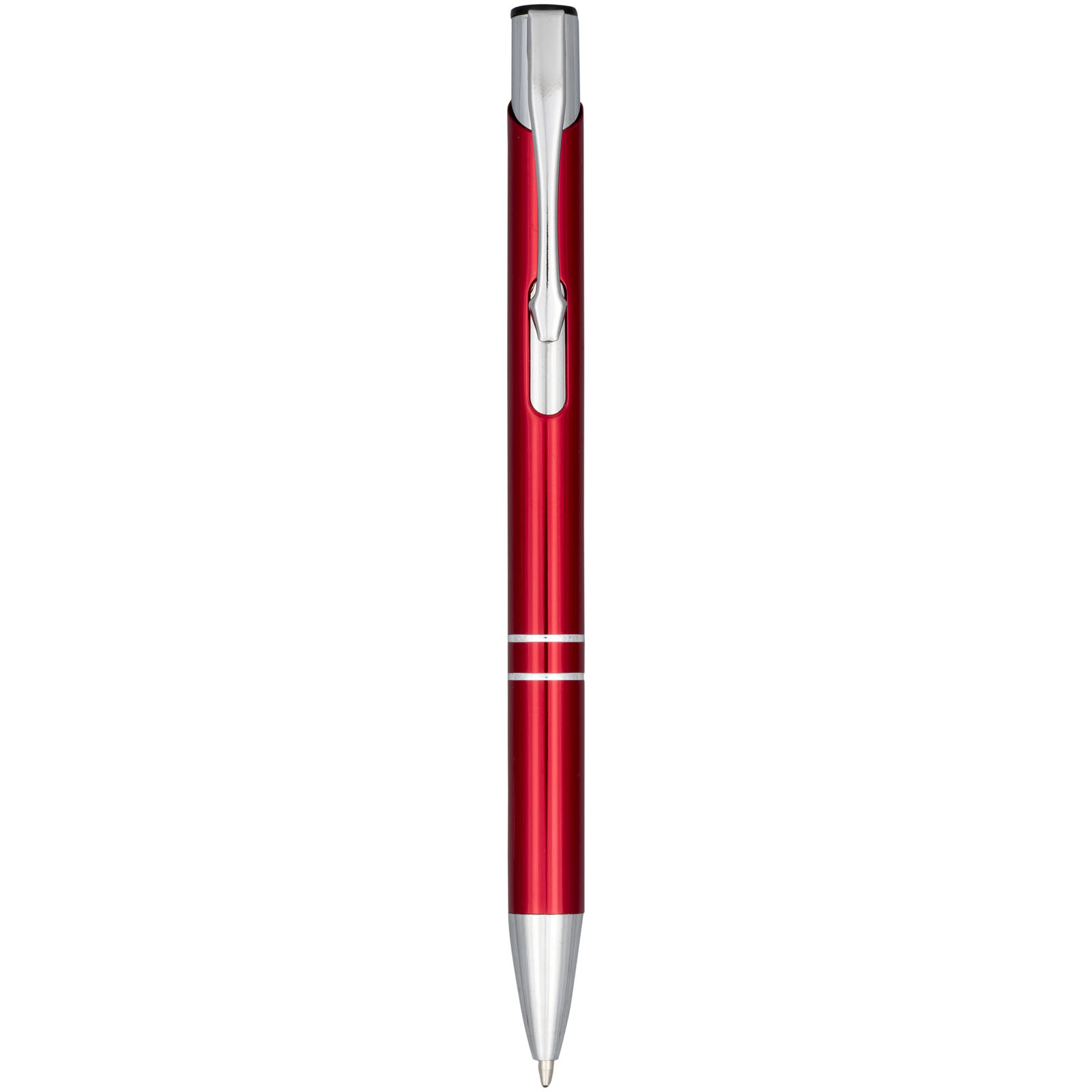 Stylo bille rétractable en aluminium anodisé Moneta (encre noire)