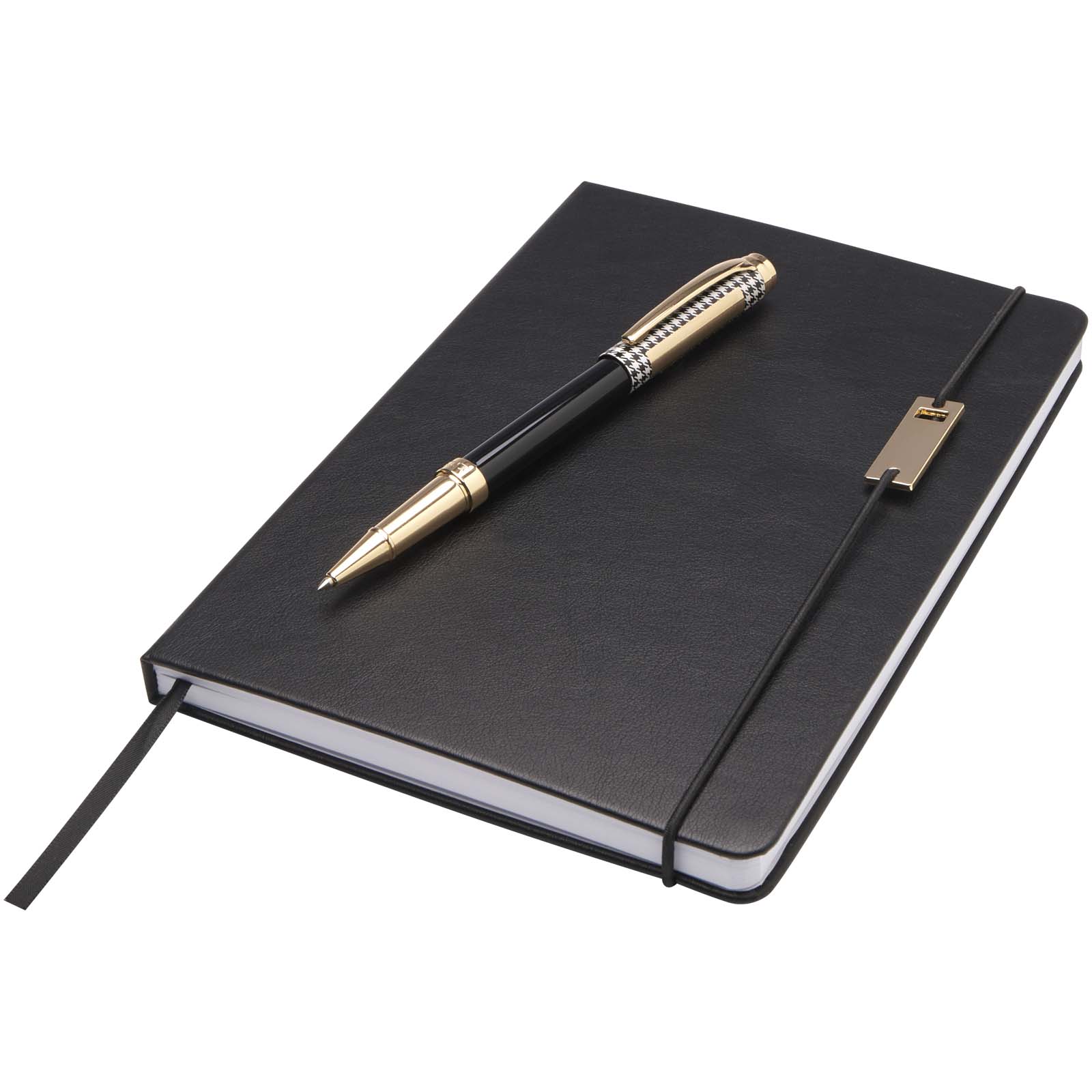 Luxe Ensemble Legato comprenant carnet A5, stylo bille et stylo roller (encre bleue)
