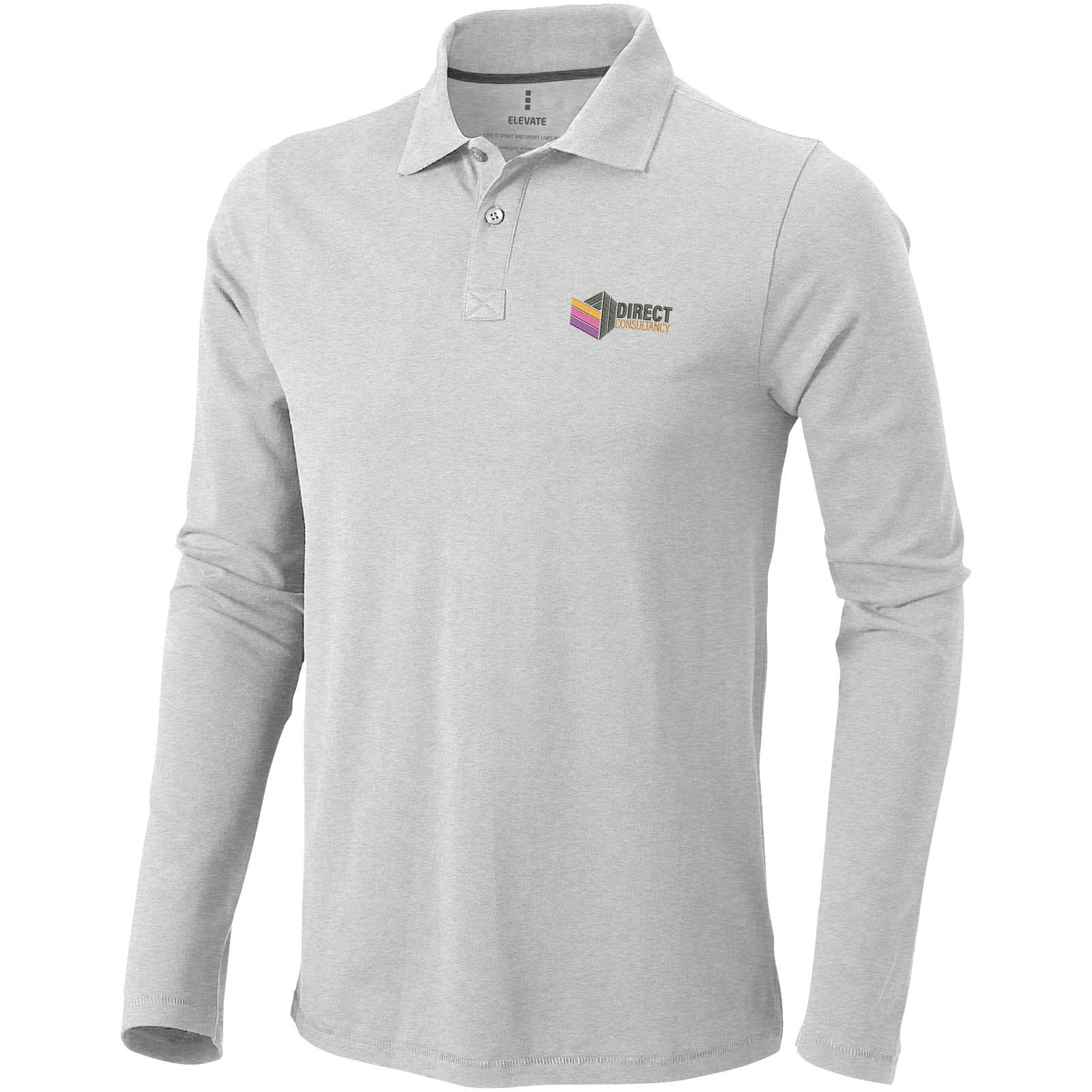 Elevate Polo manches longues homme de 180 g/m² Calgary