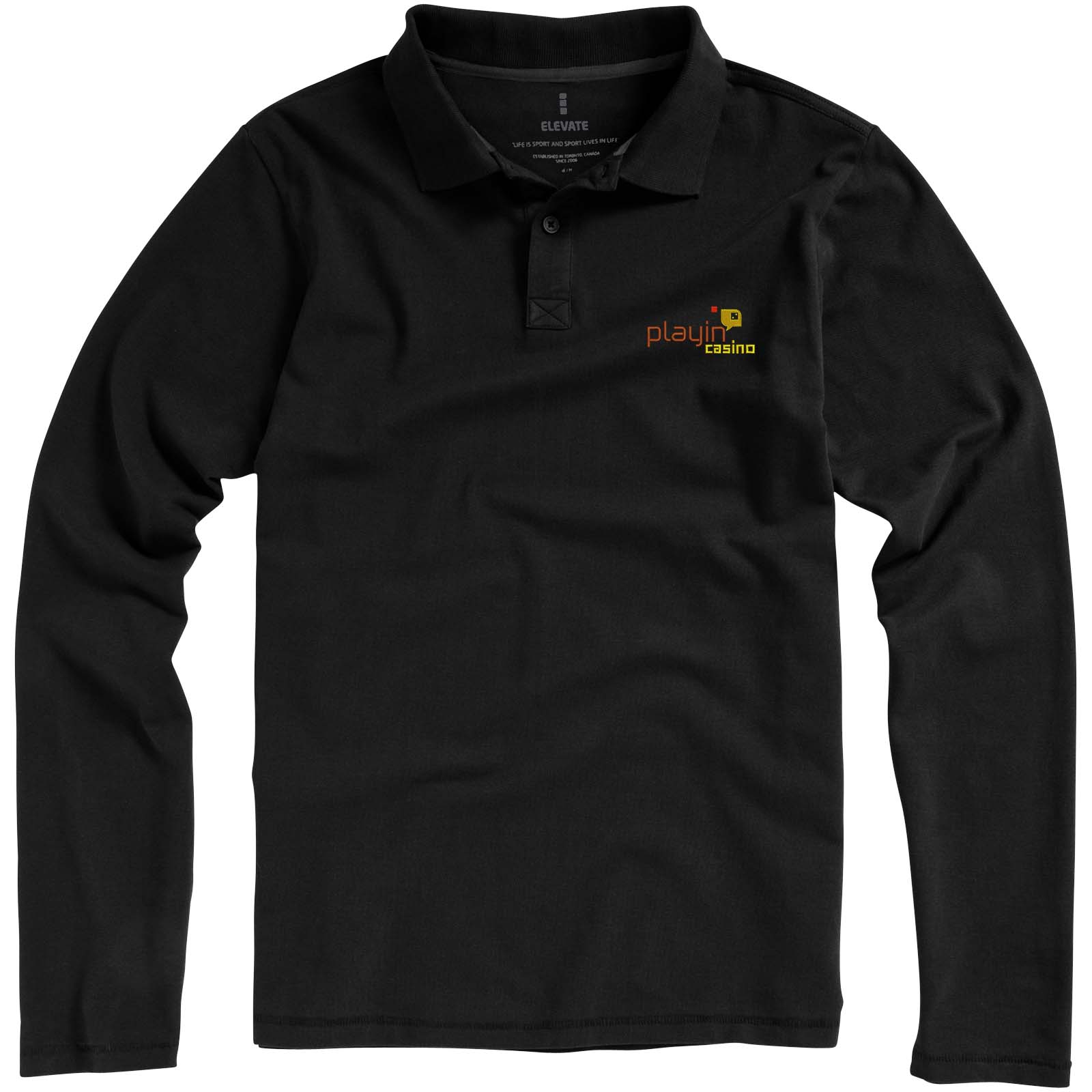 Elevate Polo manches longues homme de 180 g/m² Calgary