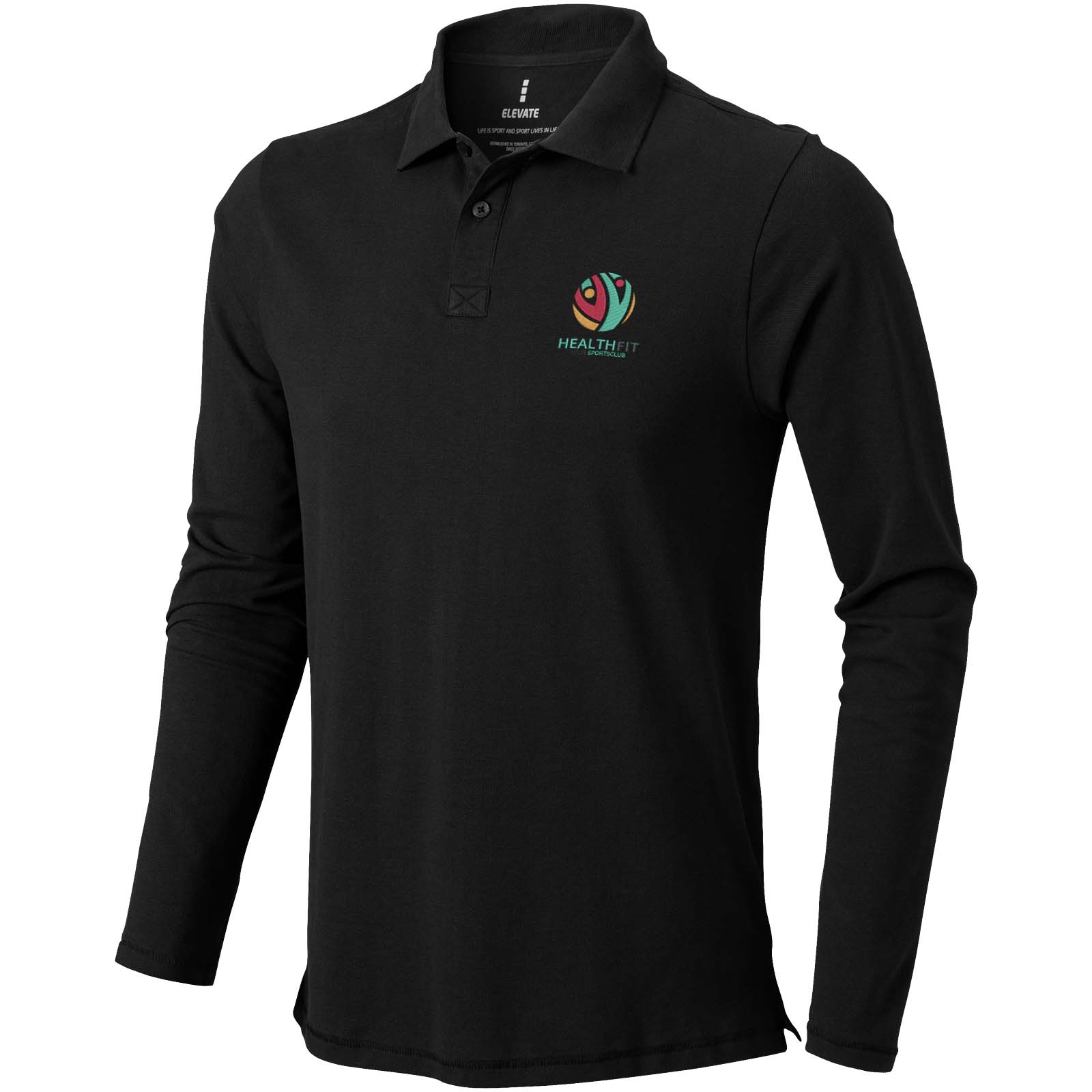Elevate Polo manches longues homme de 180 g/m² Calgary