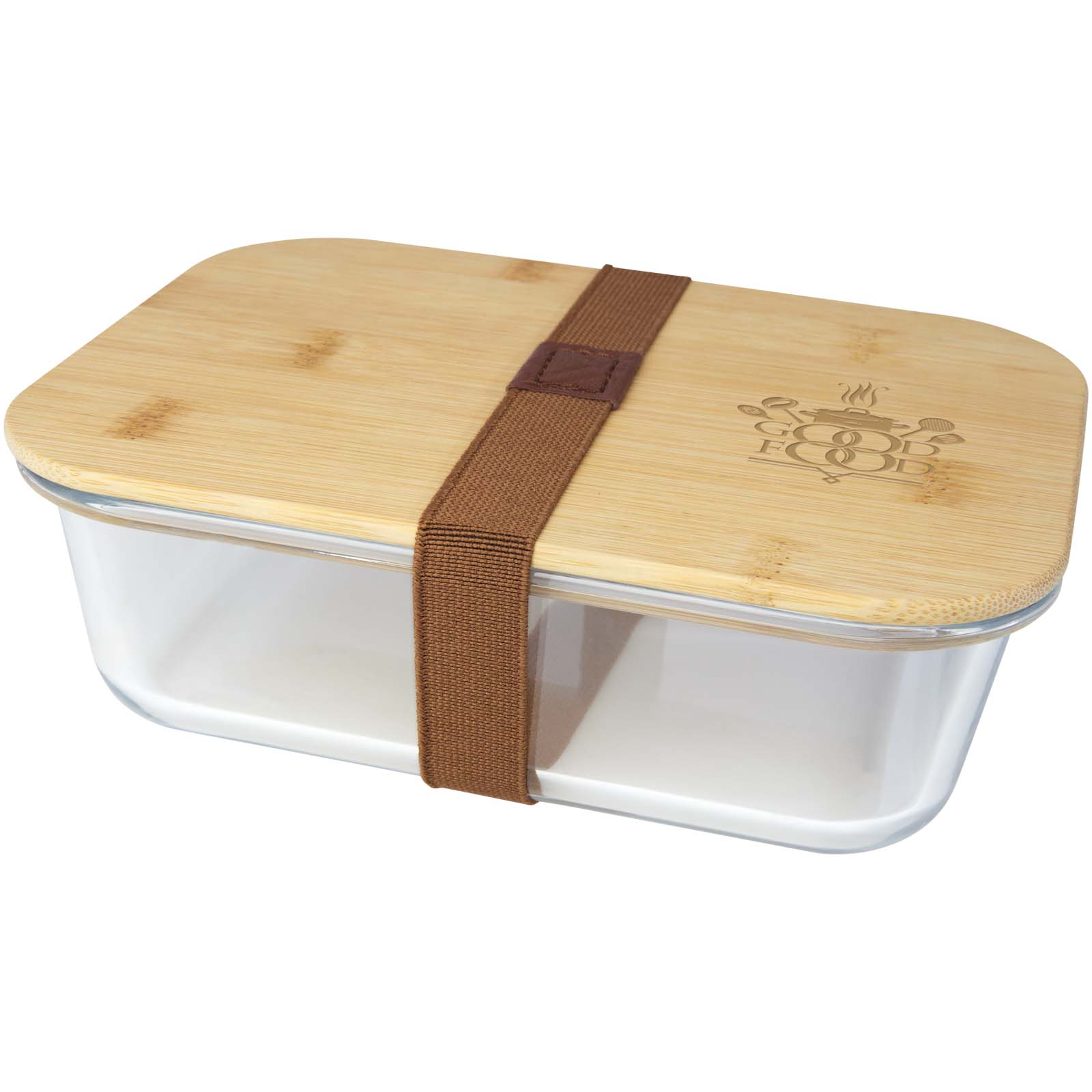Seasons Boîte repas Roby en verre avec couvercle en bambou 1000 ml