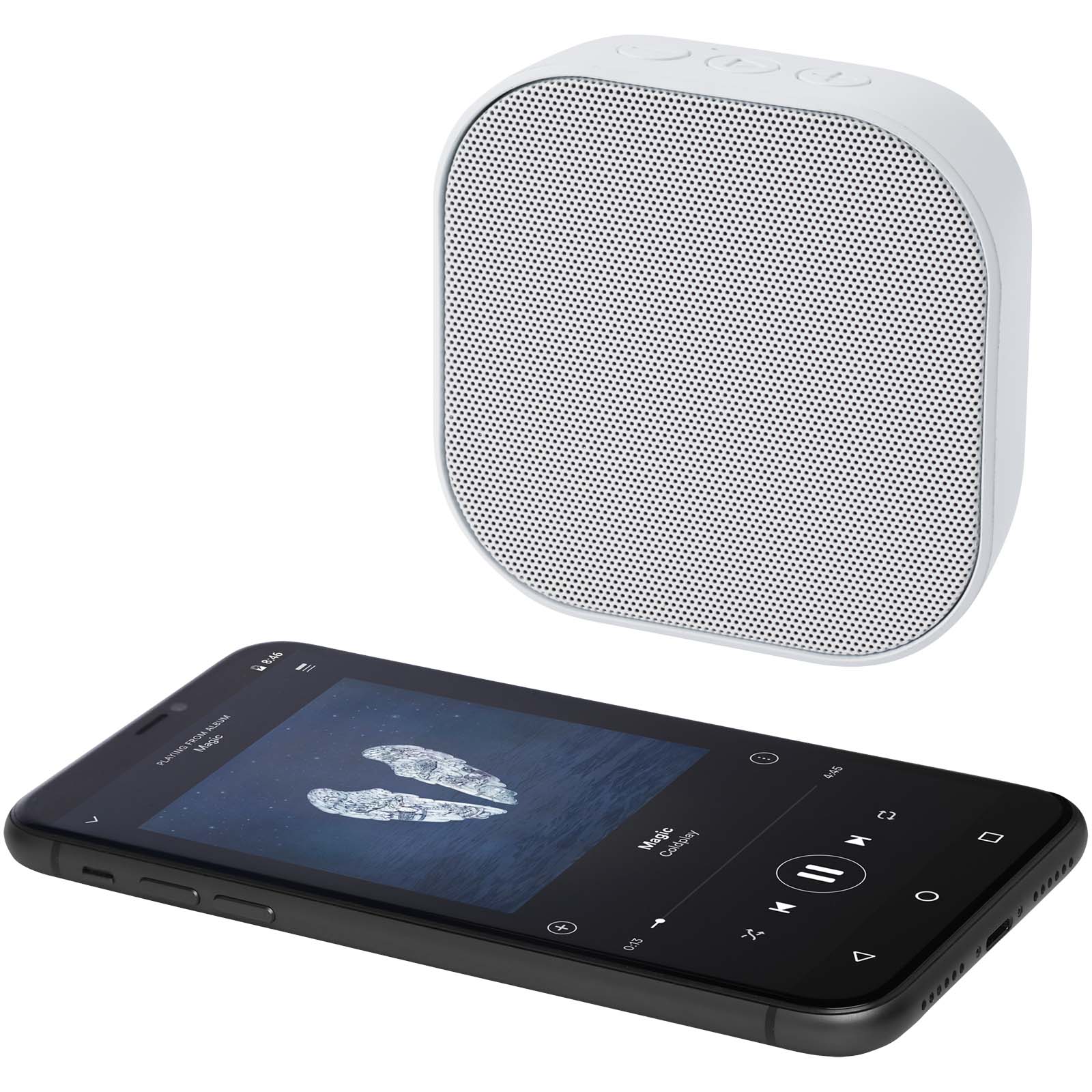 Haut-parleur Bluetooth® Stark 2.0 3W Mini RCS en plastique recyclé