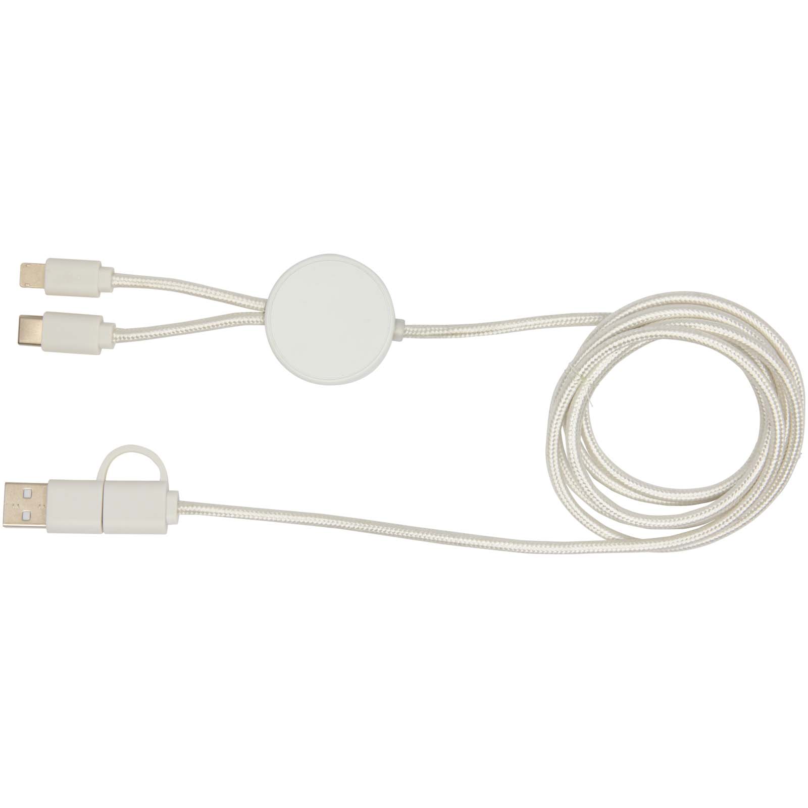 Câble 5 en 1 Citala en plastique recyclé de 150 cm pour la synchronisation des données et la charge rapide de 27 W