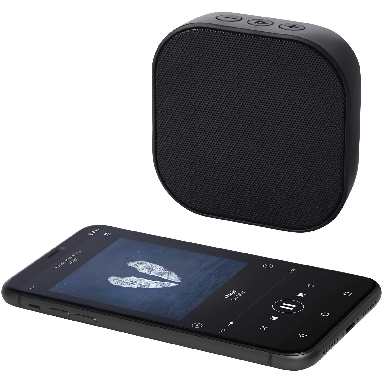 Haut-parleur Bluetooth® Stark 2.0 3W Mini RCS en plastique recyclé