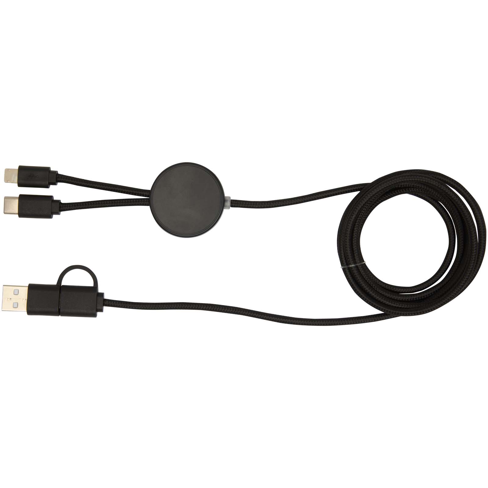 Câble 5 en 1 Citala en plastique recyclé de 150 cm pour la synchronisation des données et la charge rapide de 27 W