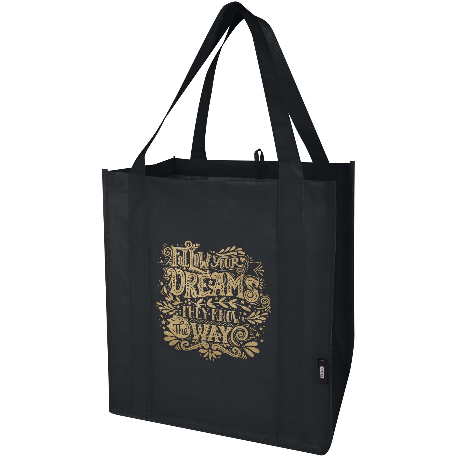 Sac shopping Liberty non tissé recyclé GRS avec fond rigide de 29L