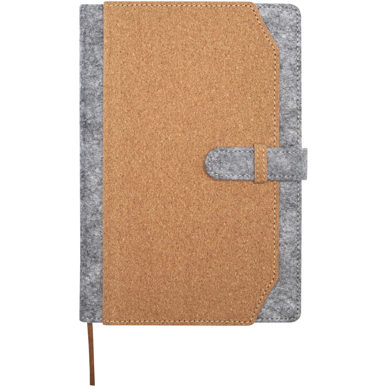 Carnet A5 Viviana en feutrine recyclée et liège