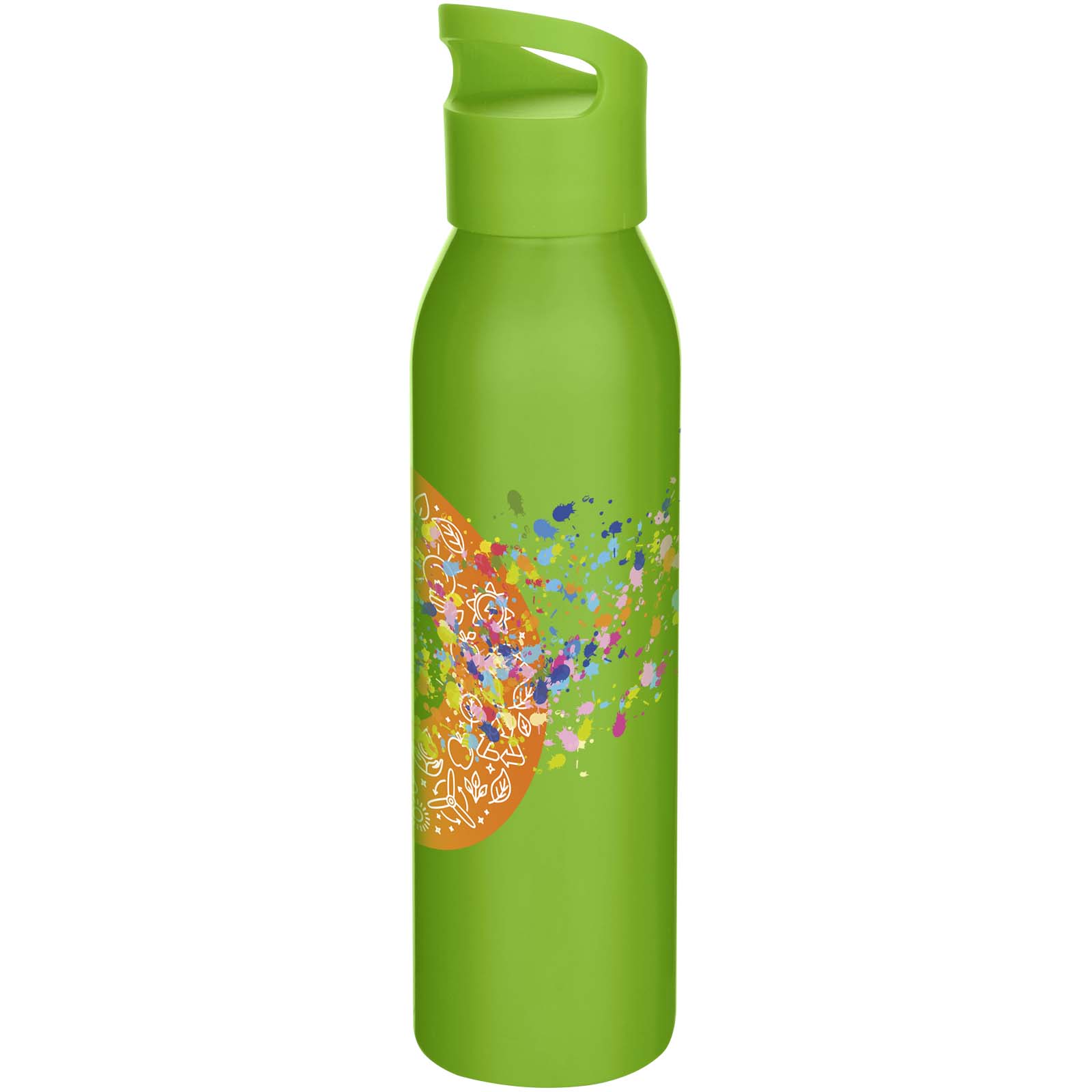 Bouteille d’eau Sky de 650 ml en acier inoxydable recyclé certifié RCS à simple paroi
