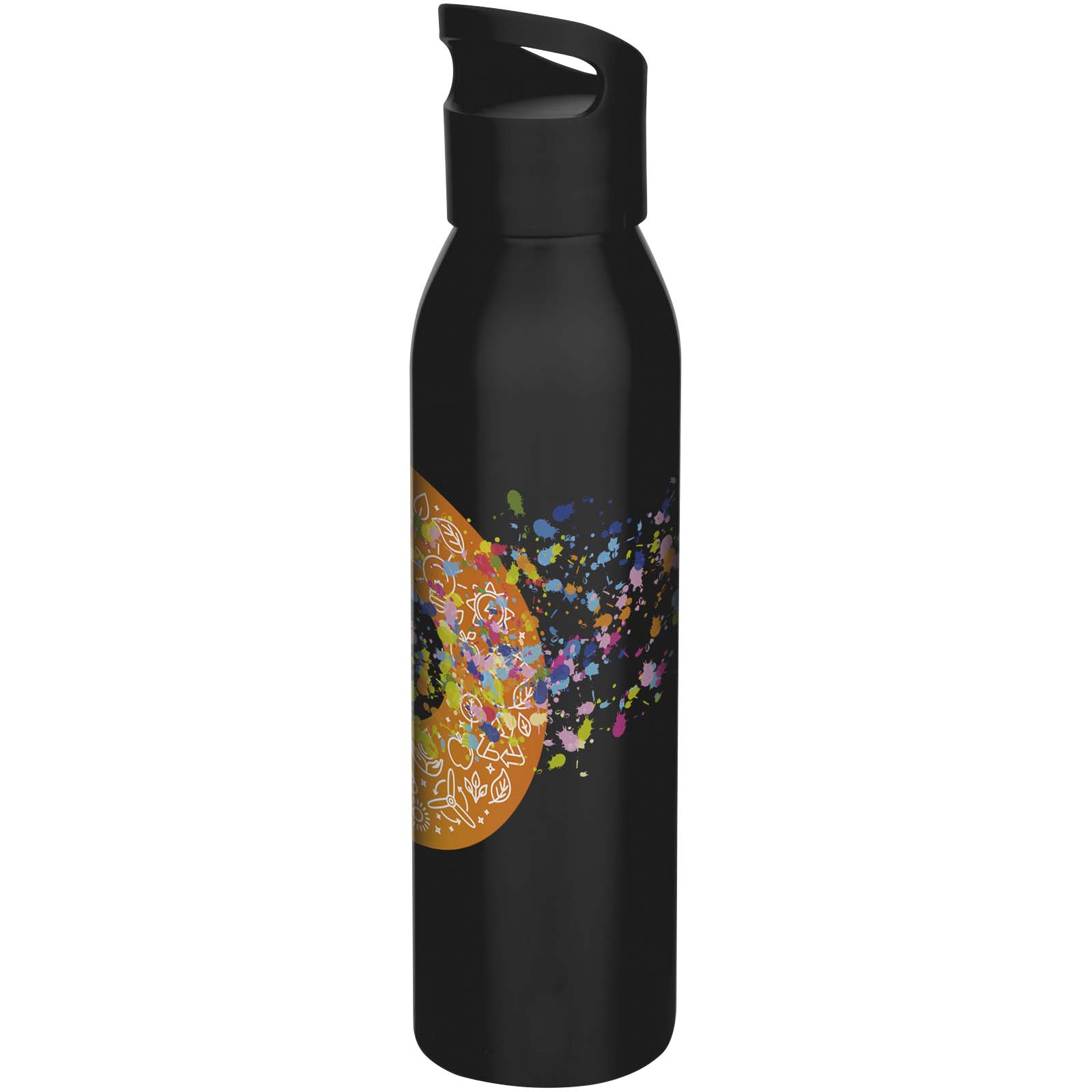 Bouteille d’eau Sky de 650 ml en acier inoxydable recyclé certifié RCS à simple paroi