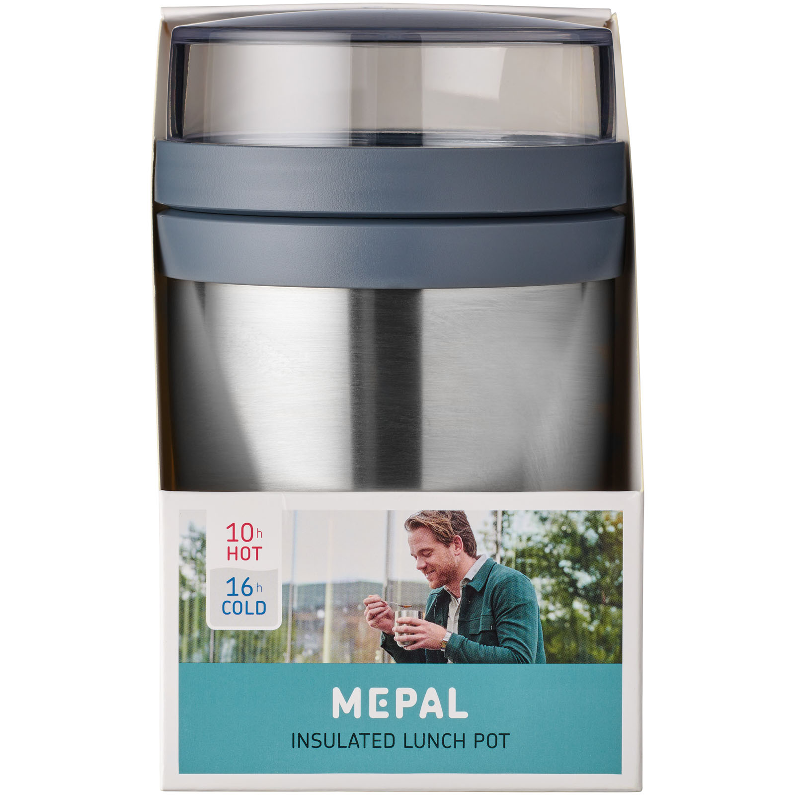 Mepal Bol à déjeuner isotherme Ellipse 500+200 ml