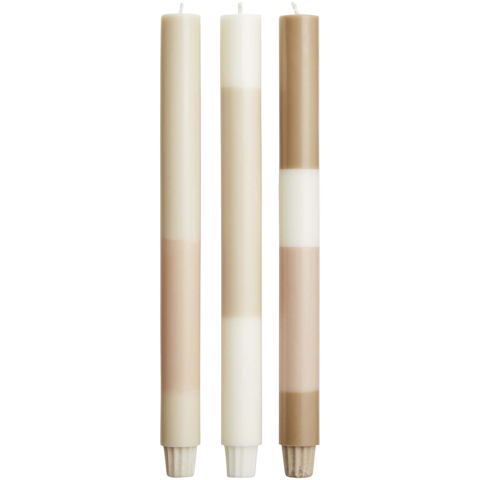 Bougies d’aspect craie Originalhome par lot de 4