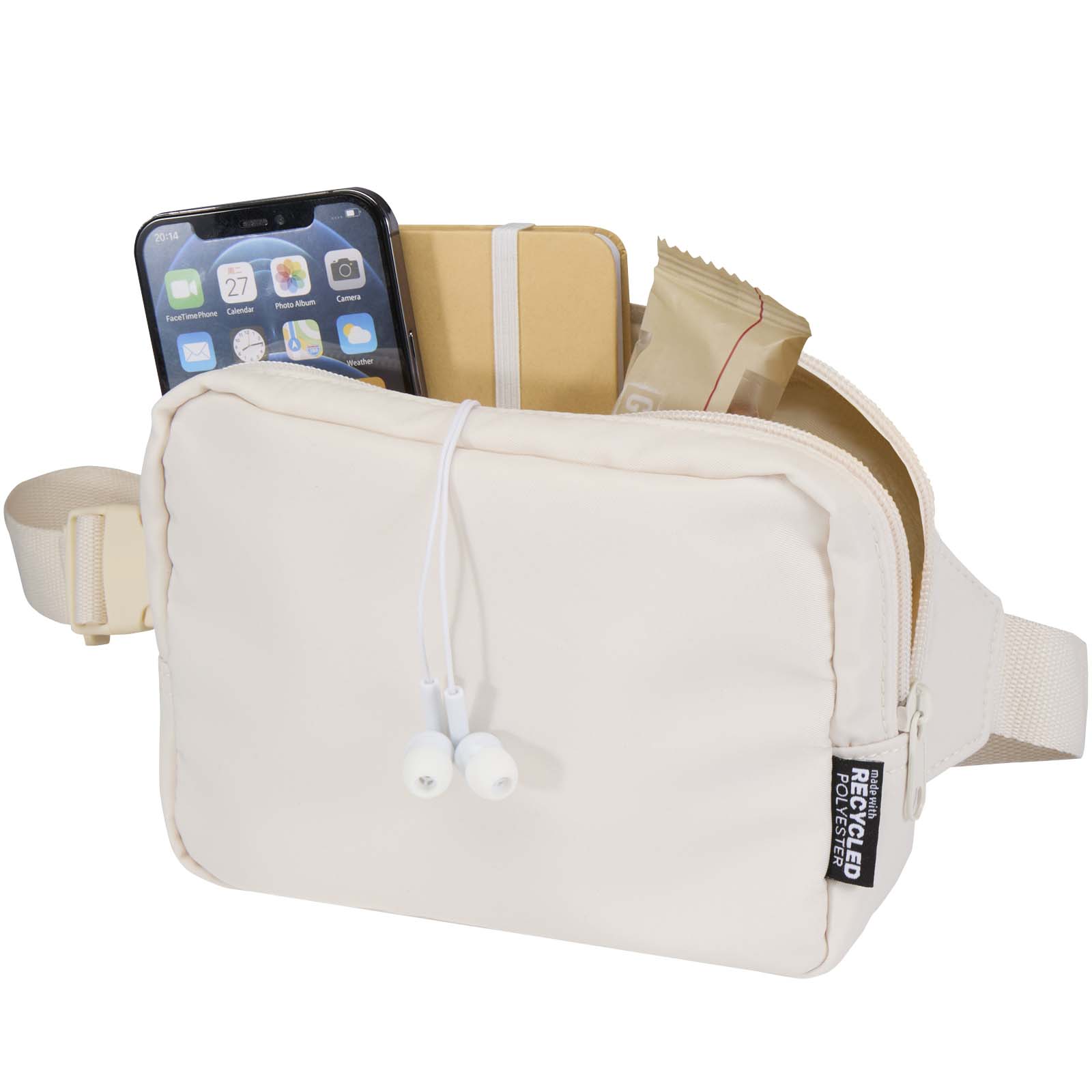 Sac bandoulière de voyage Trip Aware™ de 1 L en matériaux recyclés