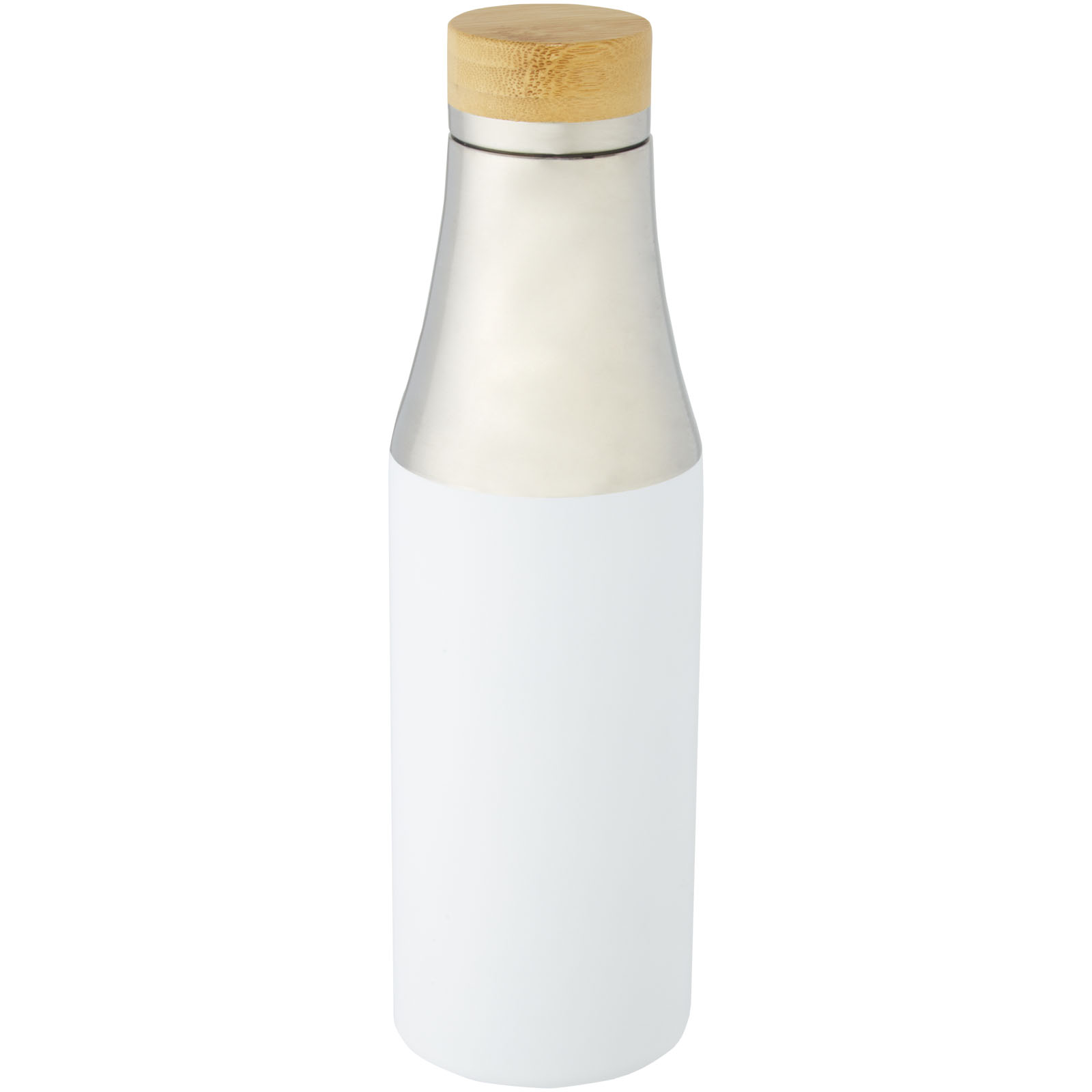 Bouteille Hulan de 540 ml en acier inoxydable avec  cuivre et isolation par le vide avec couvercle en bambou