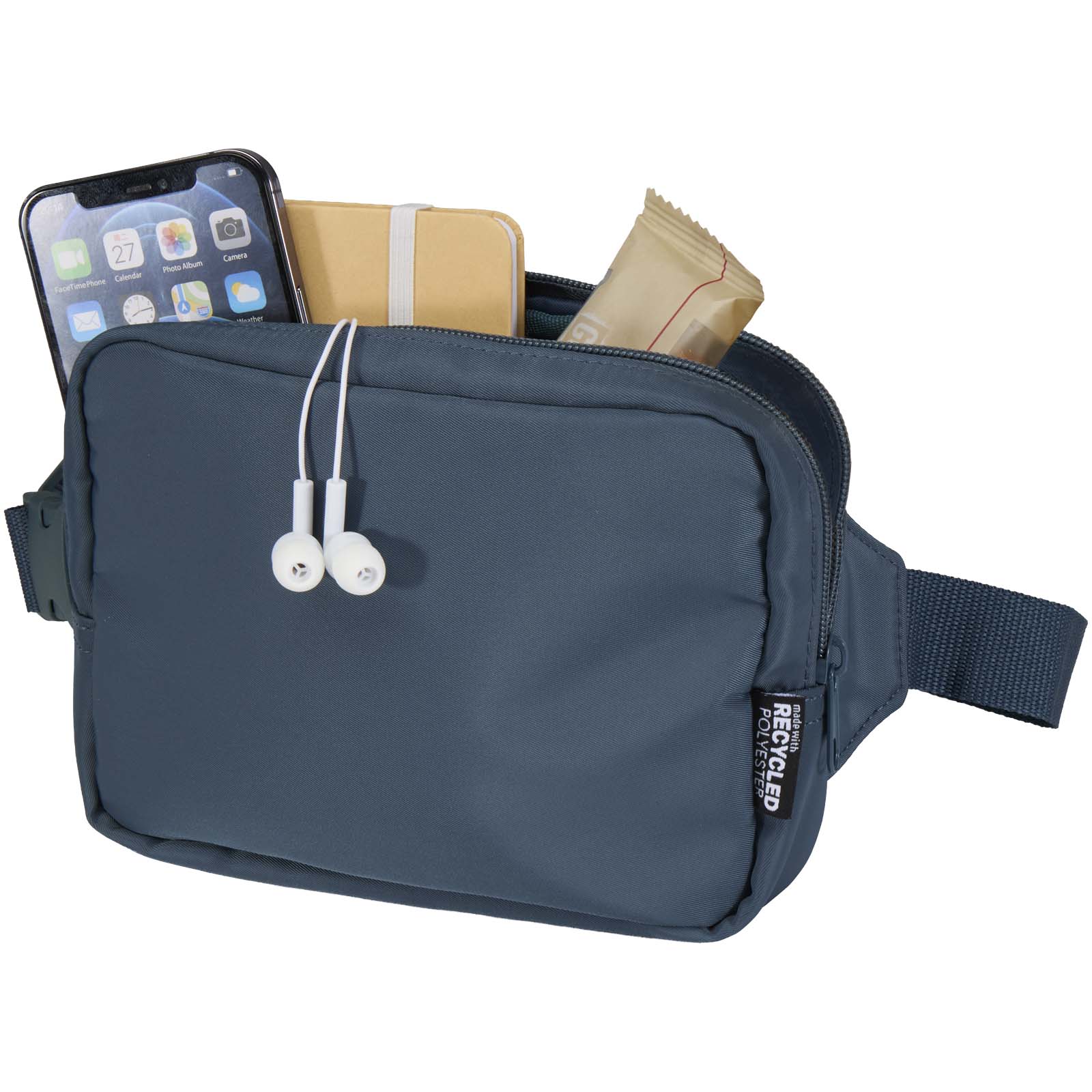 Sac bandoulière de voyage Trip Aware™ de 1 L en matériaux recyclés