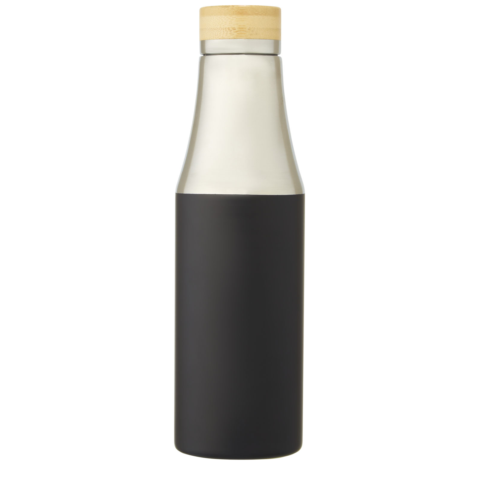 Bouteille Hulan de 540 ml en acier inoxydable avec  cuivre et isolation par le vide avec couvercle en bambou