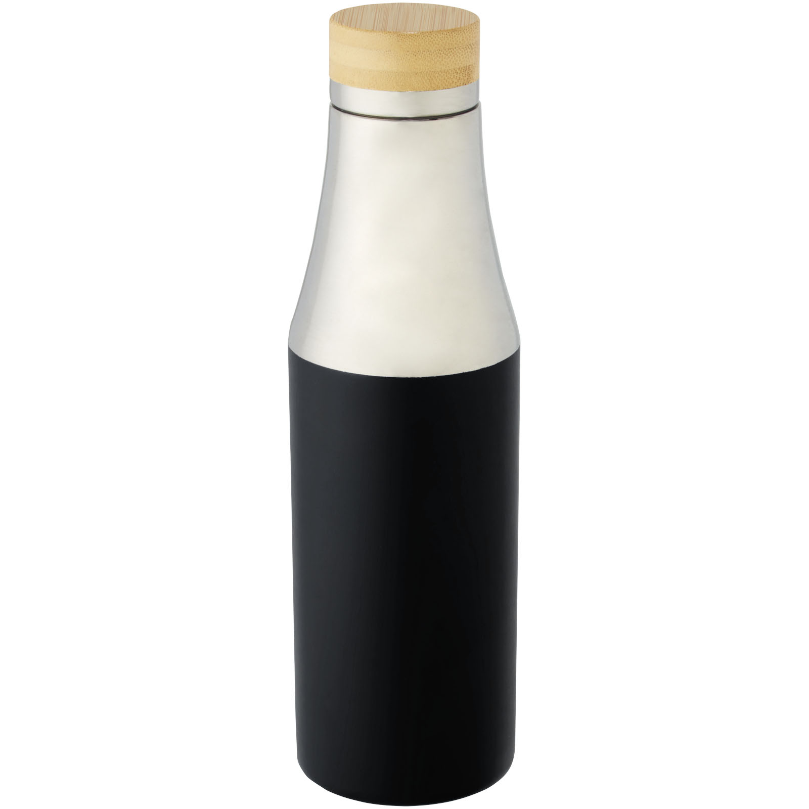 Bouteille Hulan de 540 ml en acier inoxydable avec  cuivre et isolation par le vide avec couvercle en bambou