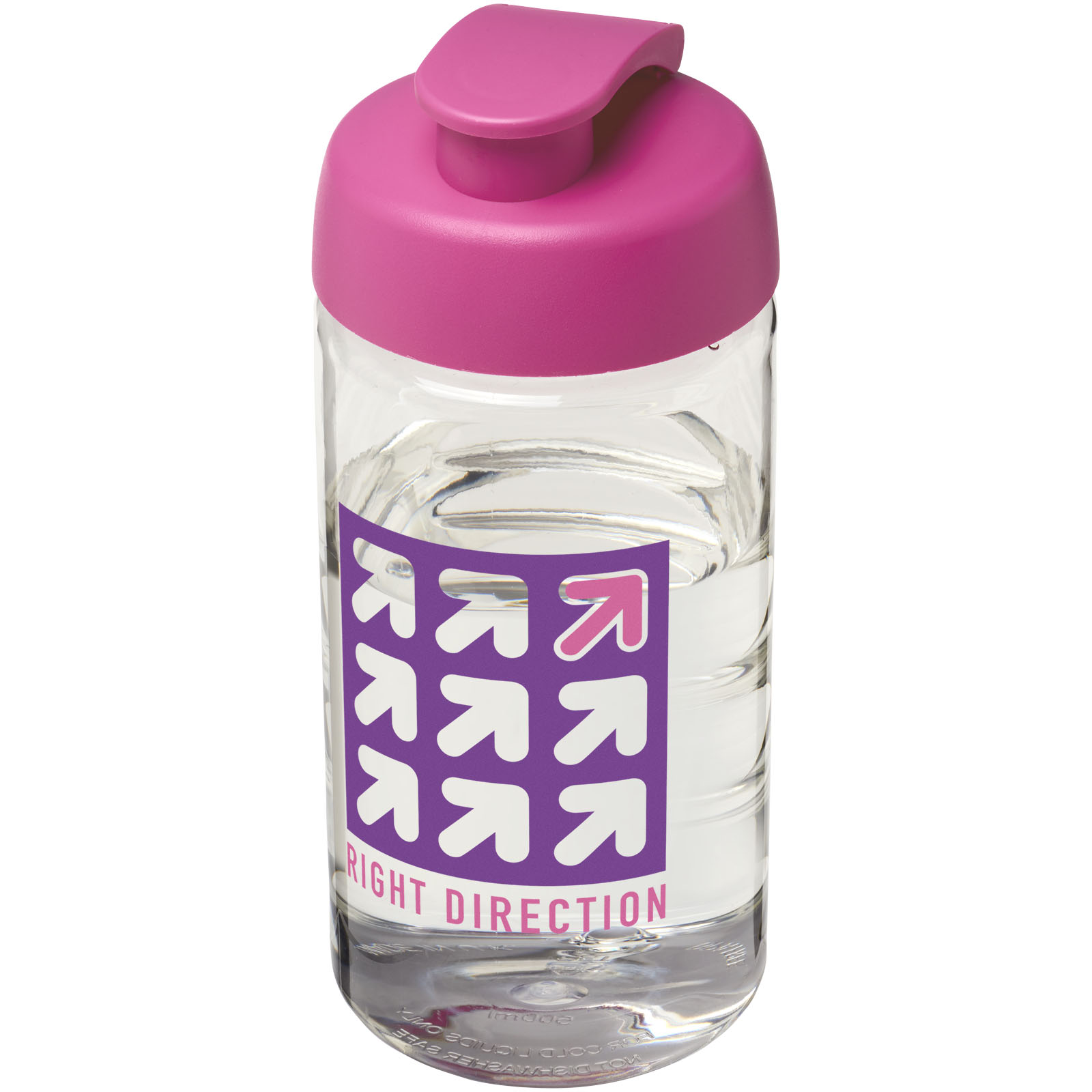 Bouteille de sport H2O Active® Bop 500ml avec couvercle à clapet