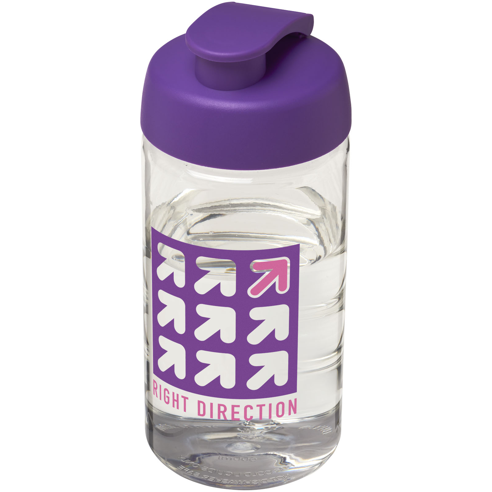 Bouteille de sport H2O Active® Bop 500ml avec couvercle à clapet
