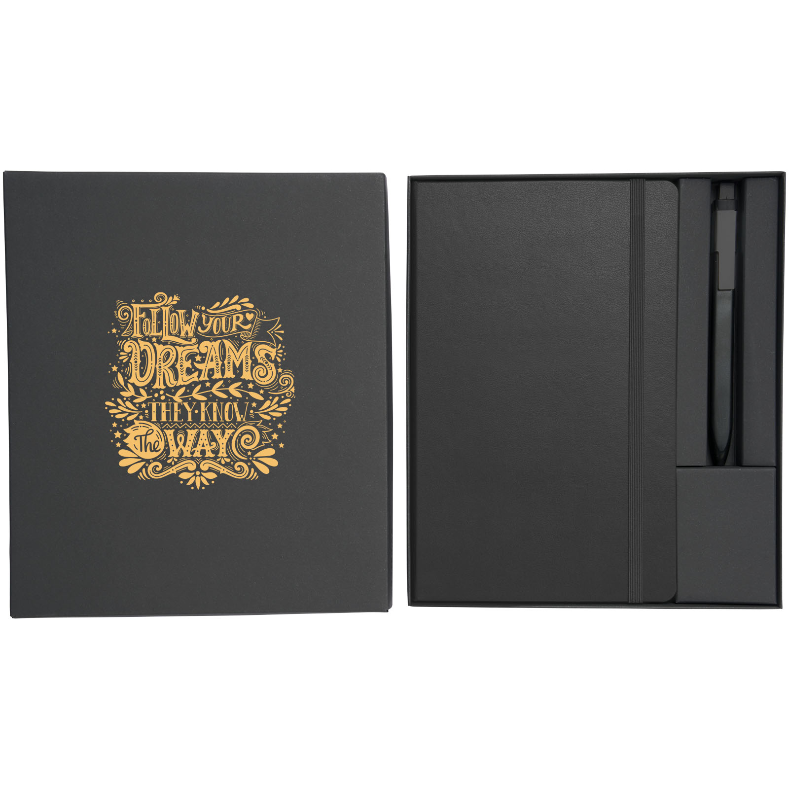 Coffret cadeau avec cahier A5 et stylo Moleskine