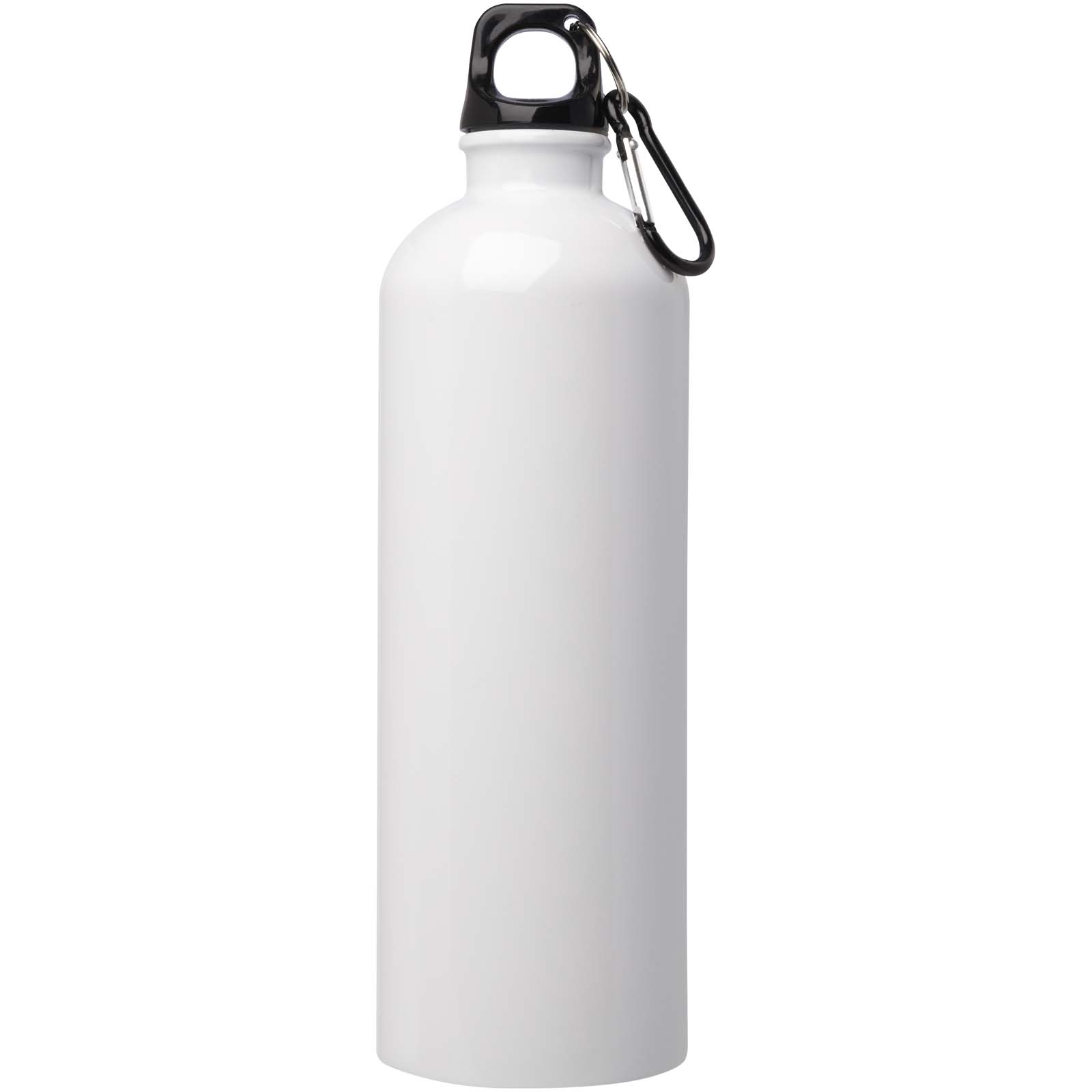 Bouteille d'eau Oregon de 750 ml simple paroi en acier recyclé certifié RCS avec mousqueton