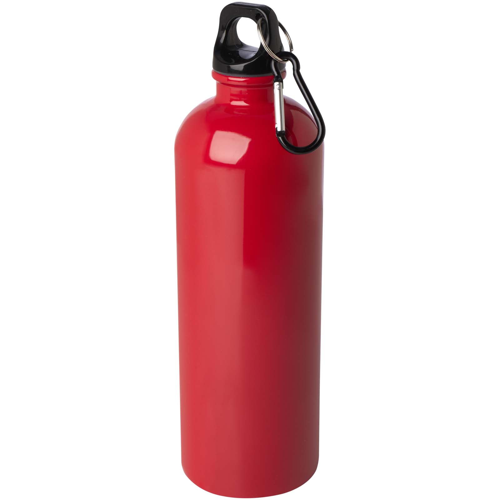 Bouteille d'eau Oregon de 750 ml simple paroi en acier recyclé certifié RCS avec mousqueton