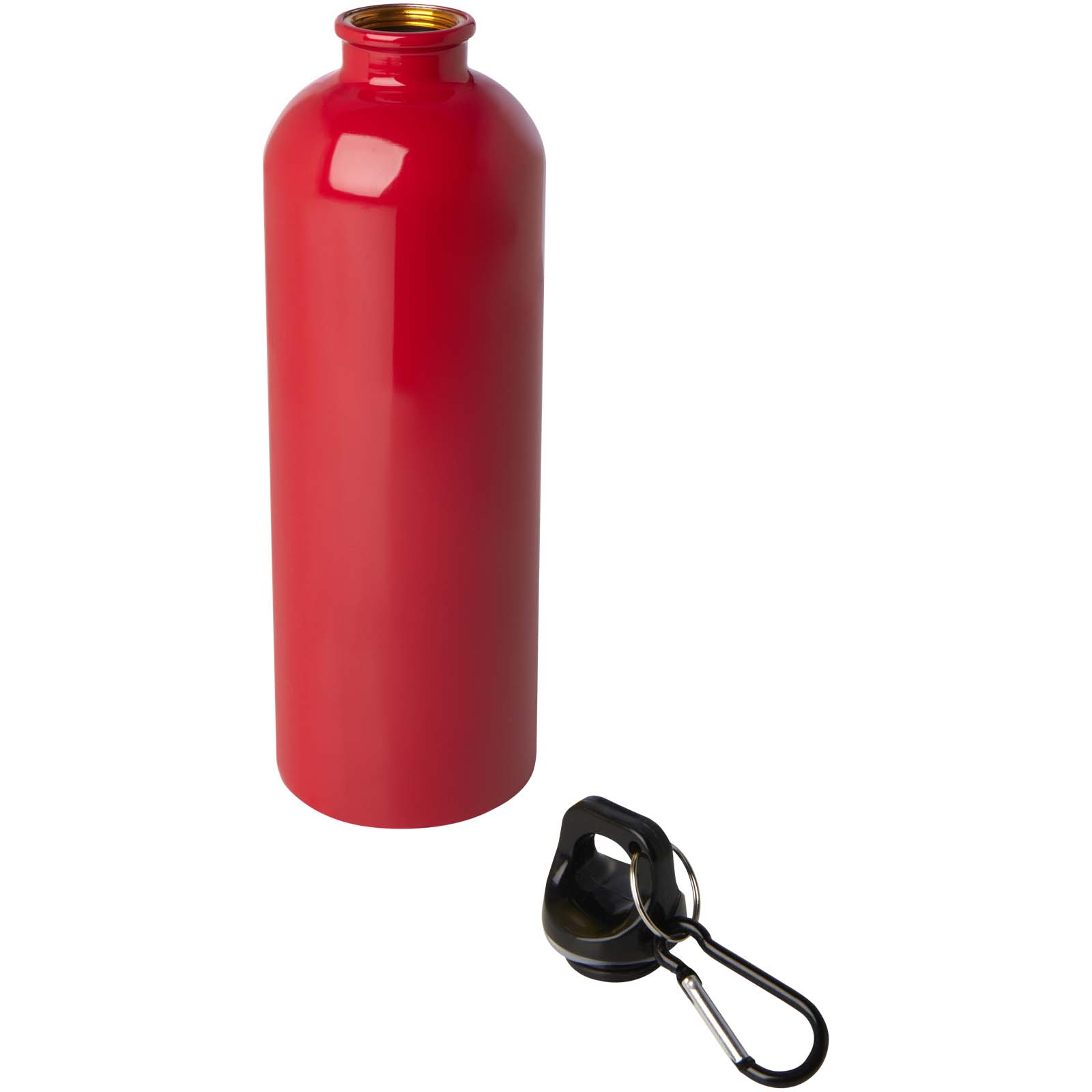 Bouteille d'eau Oregon de 750 ml simple paroi en acier recyclé certifié RCS avec mousqueton