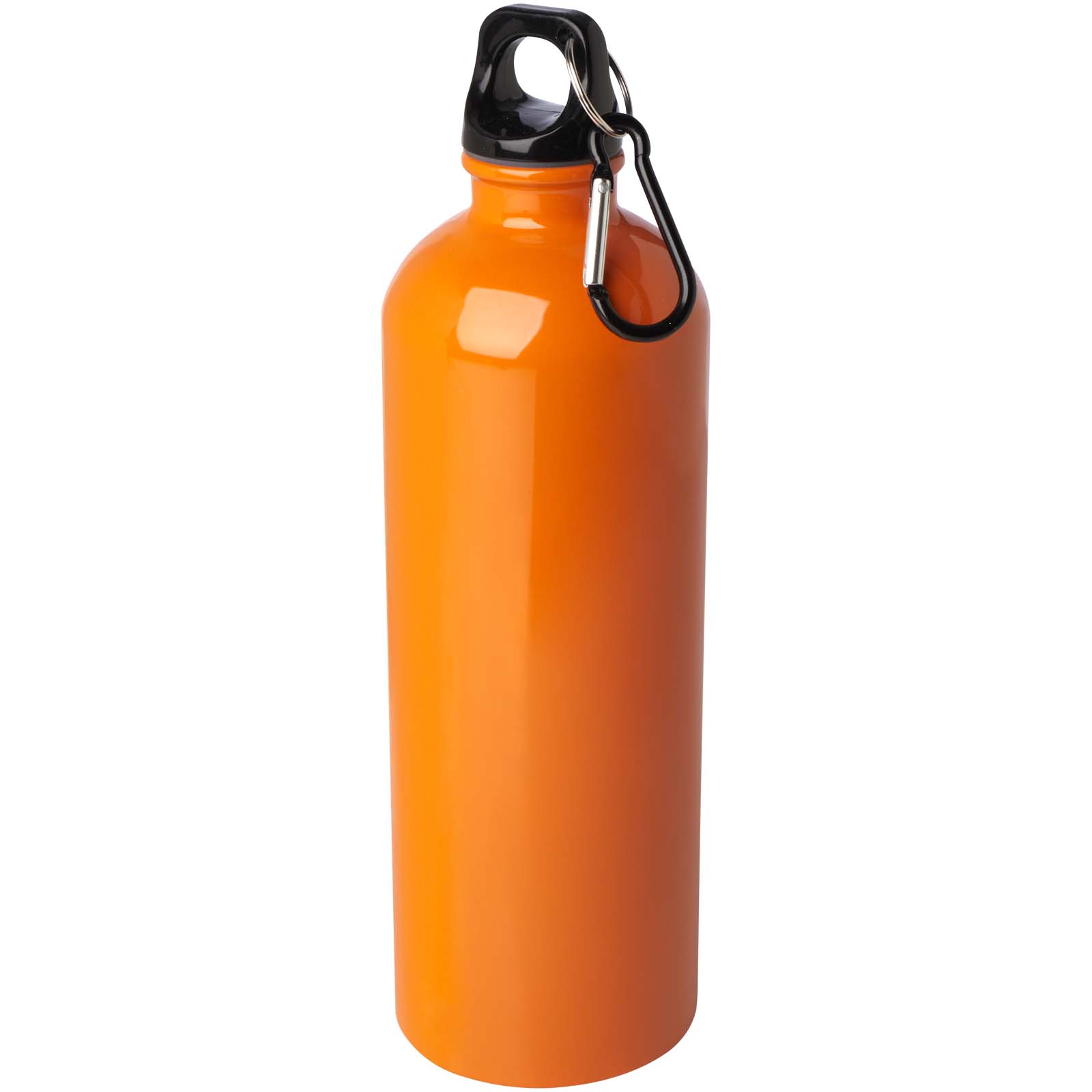 Bouteille d'eau Oregon de 750 ml simple paroi en acier recyclé certifié RCS avec mousqueton