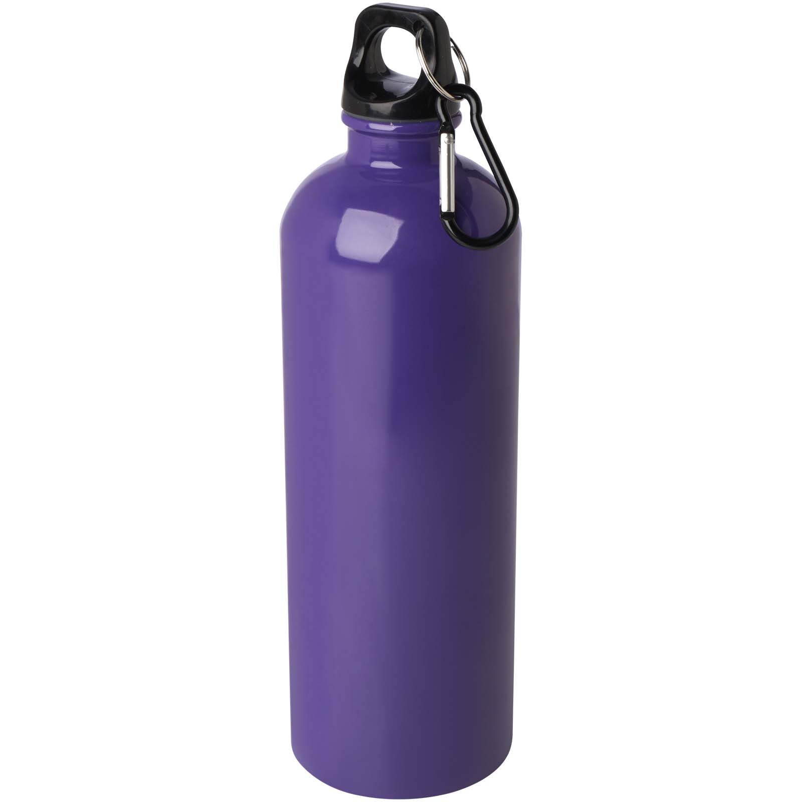 Bouteille d'eau Oregon de 750 ml simple paroi en acier recyclé certifié RCS avec mousqueton