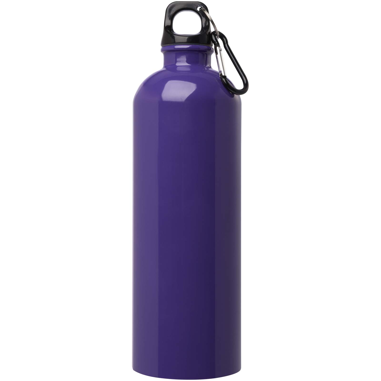 Bouteille d'eau Oregon de 750 ml simple paroi en acier recyclé certifié RCS avec mousqueton