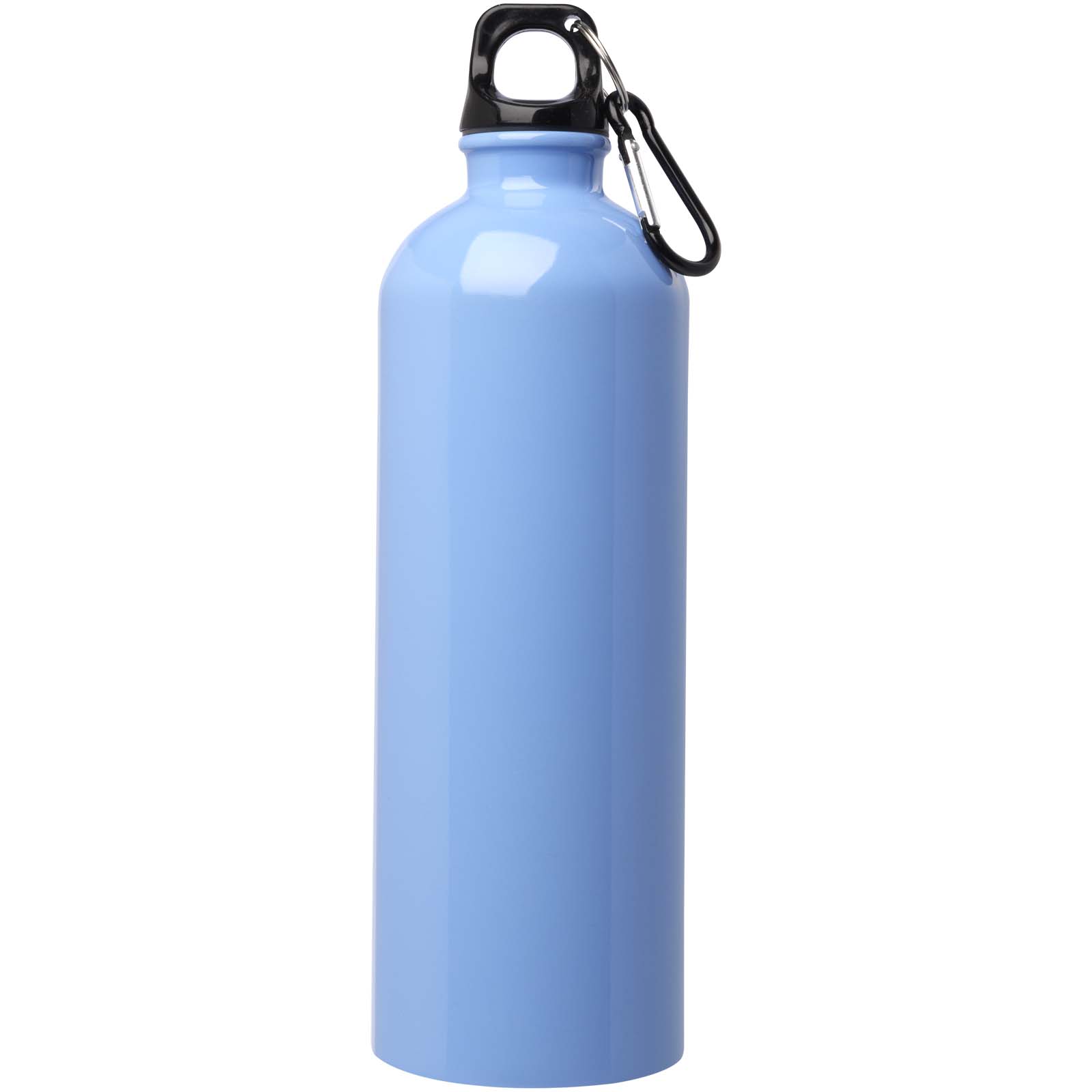 Bouteille d'eau Oregon de 750 ml simple paroi en acier recyclé certifié RCS avec mousqueton