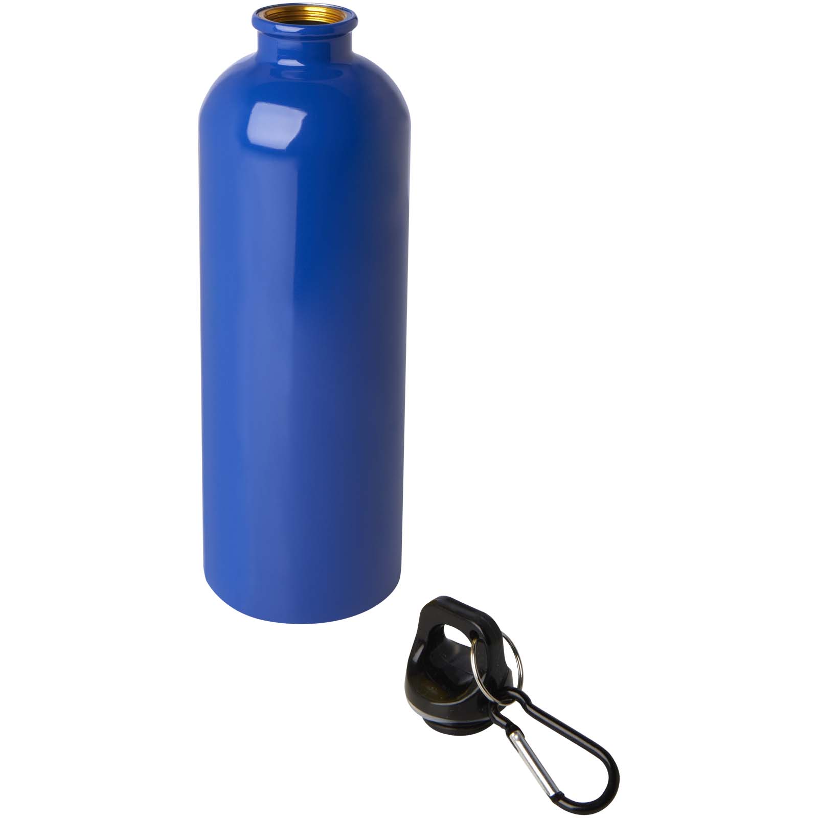 Bouteille d'eau Oregon de 750 ml simple paroi en acier recyclé certifié RCS avec mousqueton