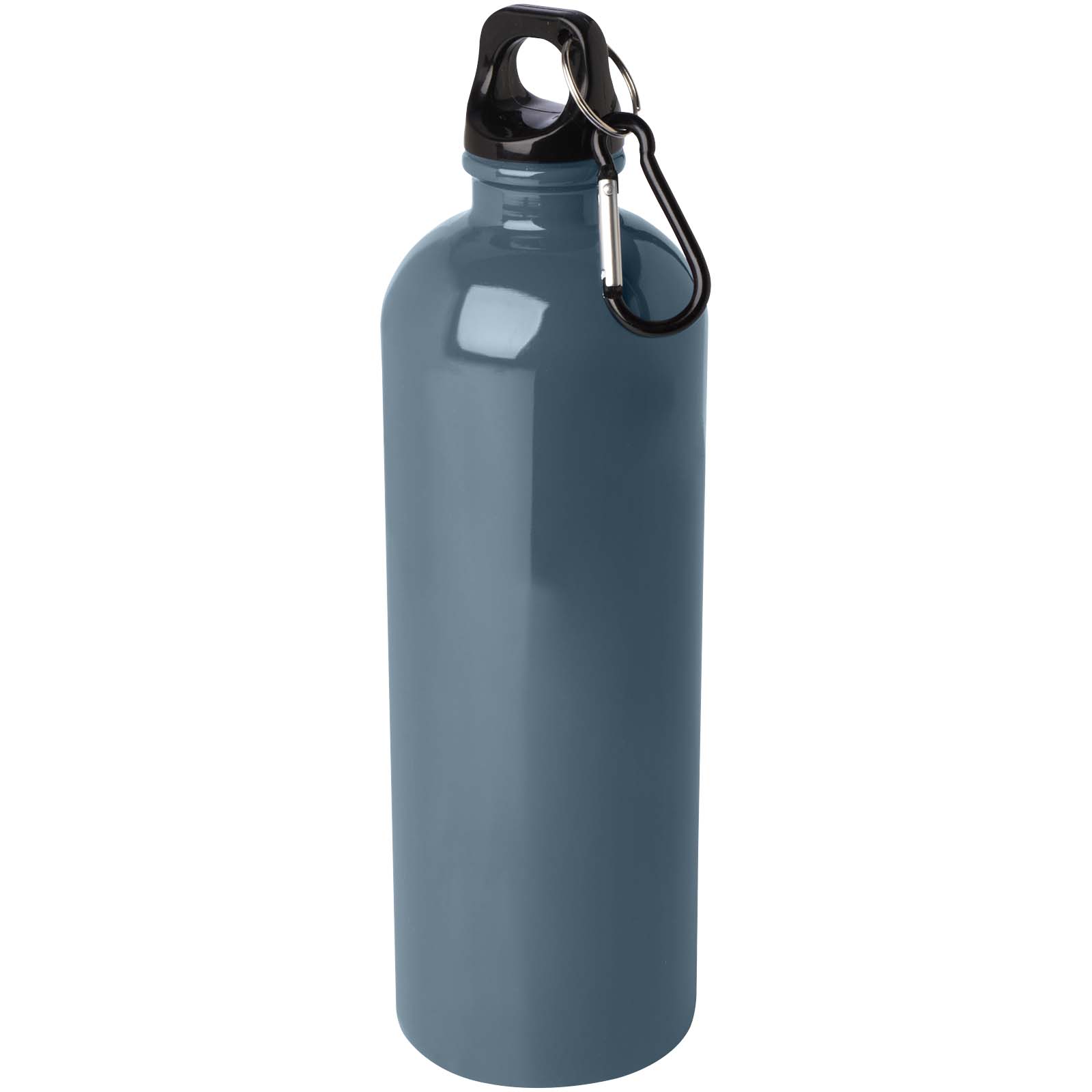 Bouteille d'eau Oregon de 750 ml simple paroi en acier recyclé certifié RCS avec mousqueton