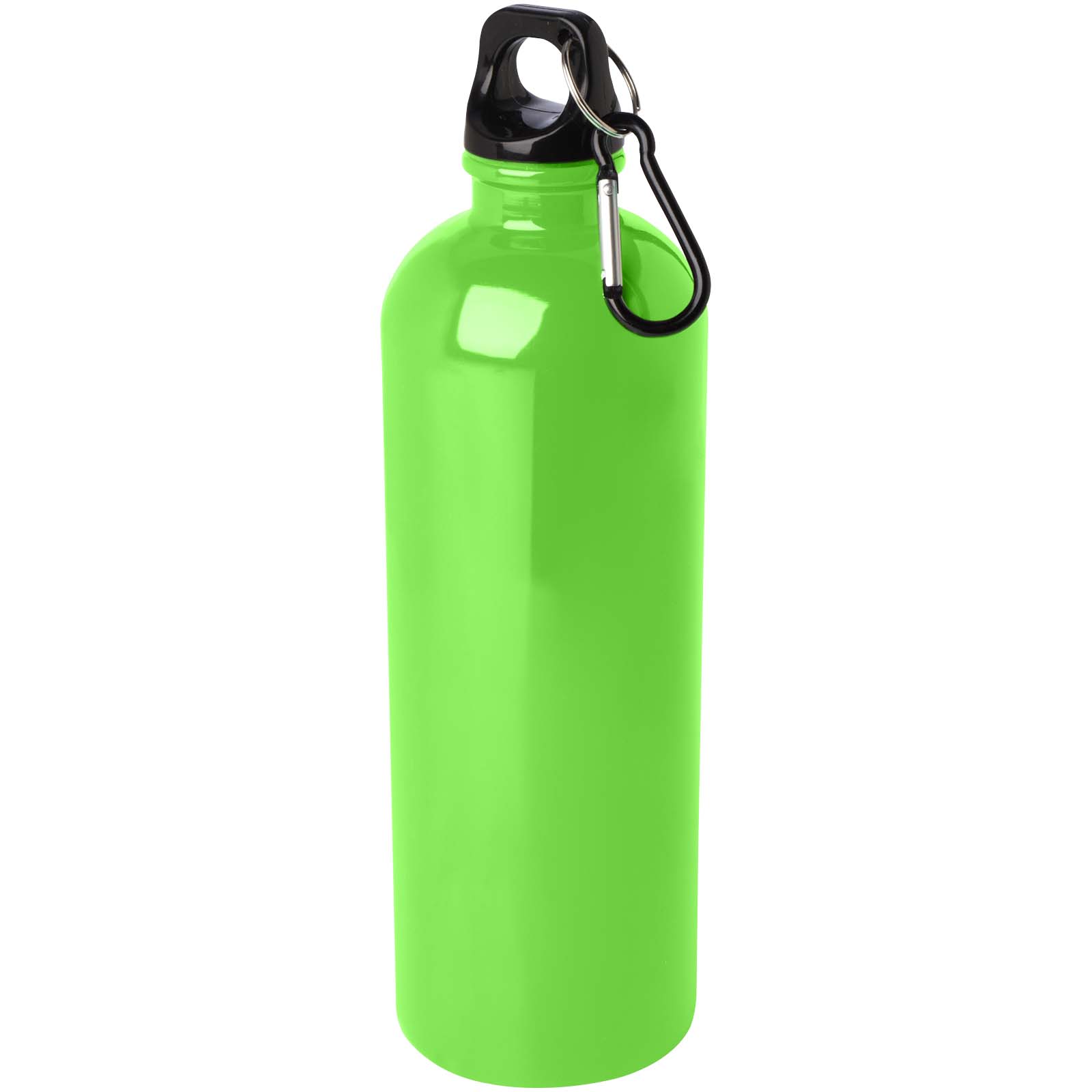Bouteille d'eau Oregon de 750 ml simple paroi en acier recyclé certifié RCS avec mousqueton
